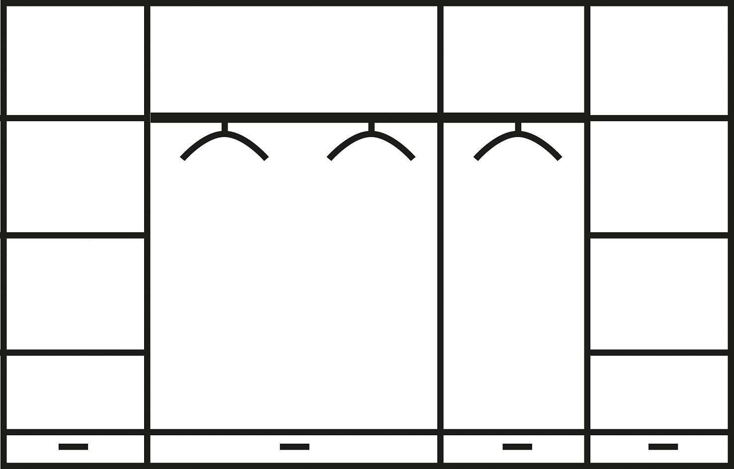 Home affaire Schlafzimmer-Set »"Konrad", komplettes Schlafzimmer mit großem Schrank«, (Set, 4 tlg., Kleiderschrank 5 türig mit Schubladen, 2 Nachttische, Bett 180x200cm), klassischer Landhausstil, Metallgriffe, Massivholz (Kiefer)