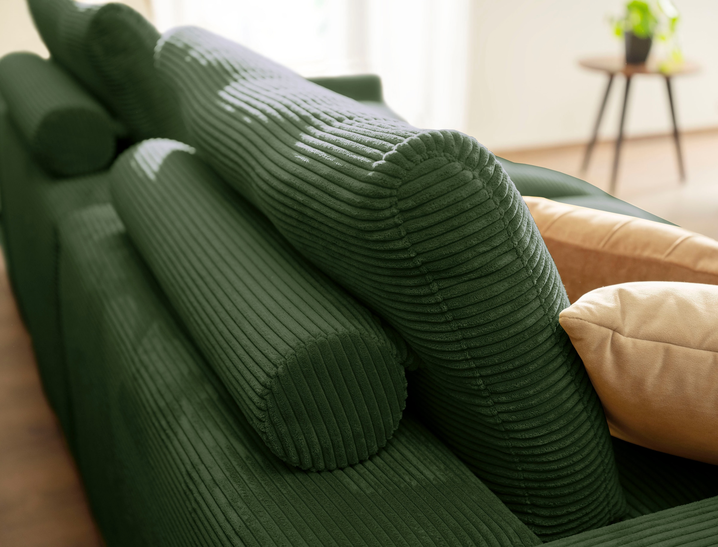 alina Big-Sofa »Sandy«, 296 cm breit und 123 cm tief, in modernem Cordstoff