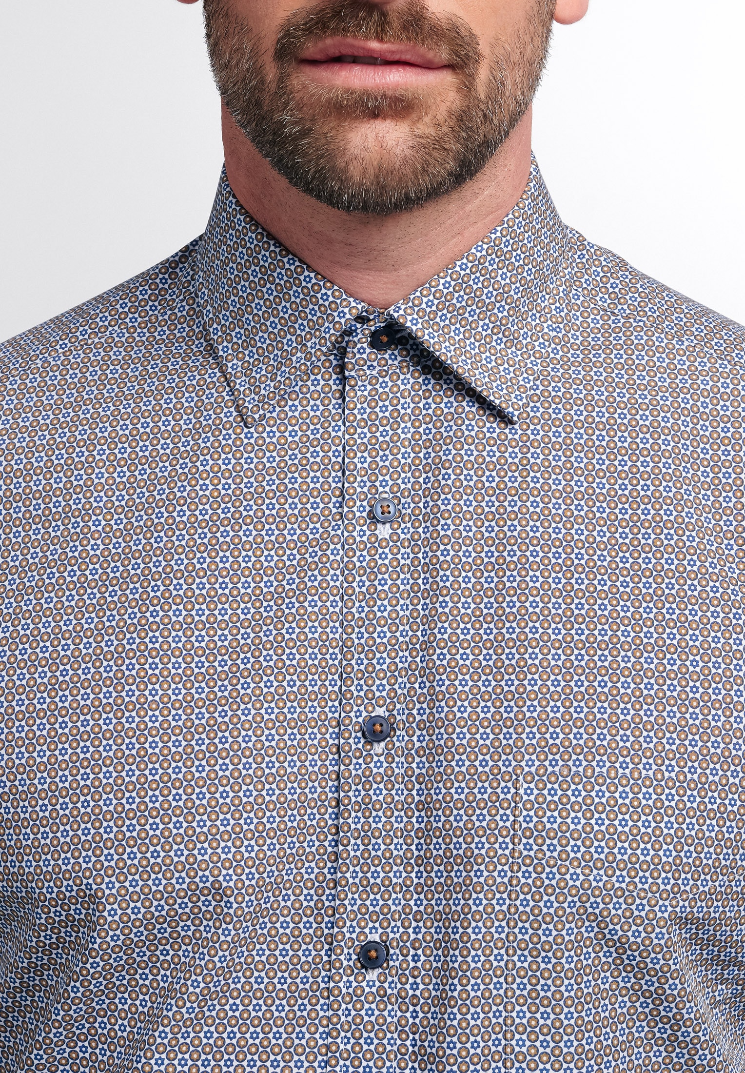 Eterna Langarmhemd »REGULAR FIT« EASY IRON (bügelleicht)