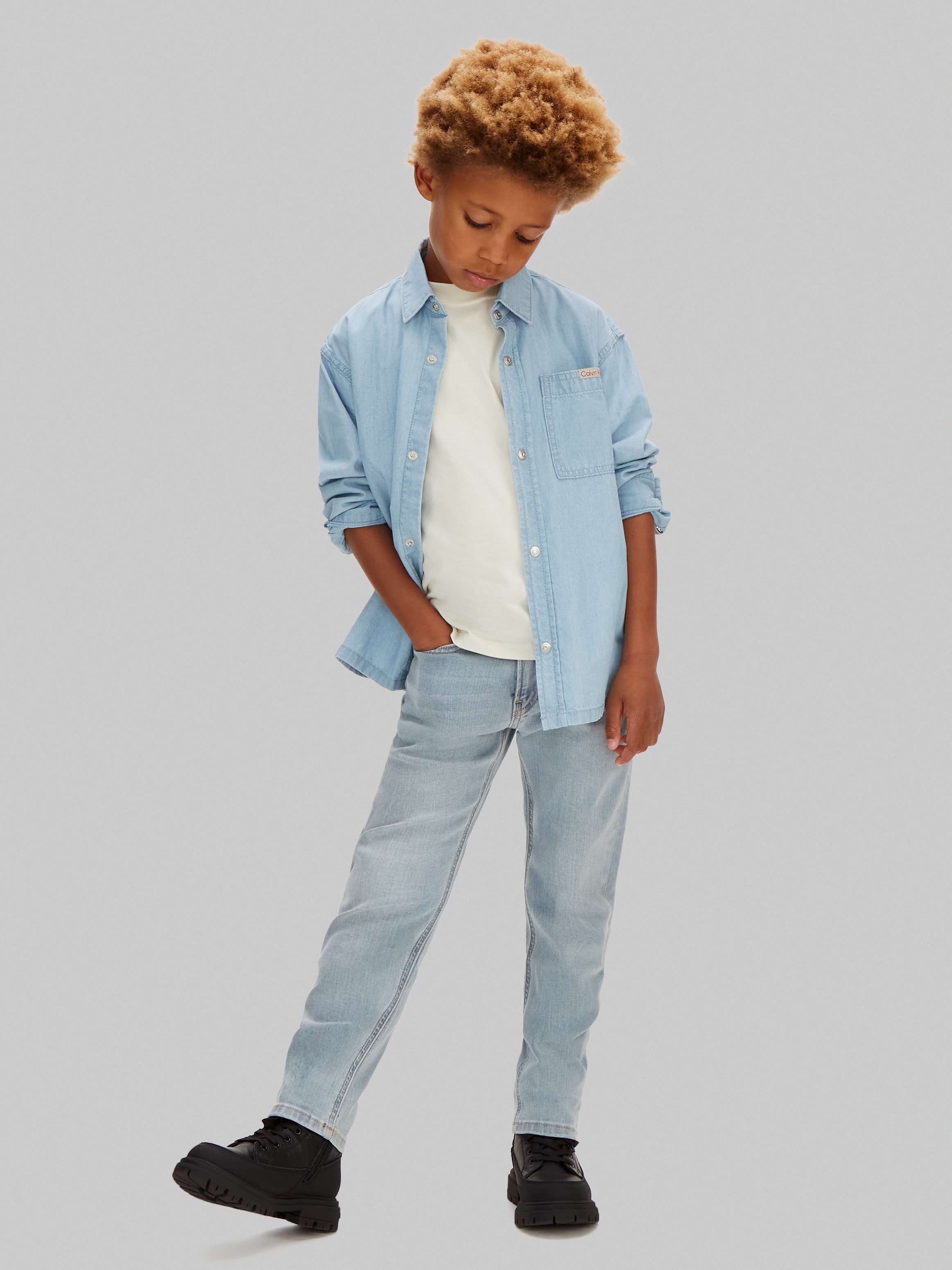 Calvin Klein Jeans Dad-Jeans »ANDREW WASH DAD« Regular fit für Kinder mit Taschen