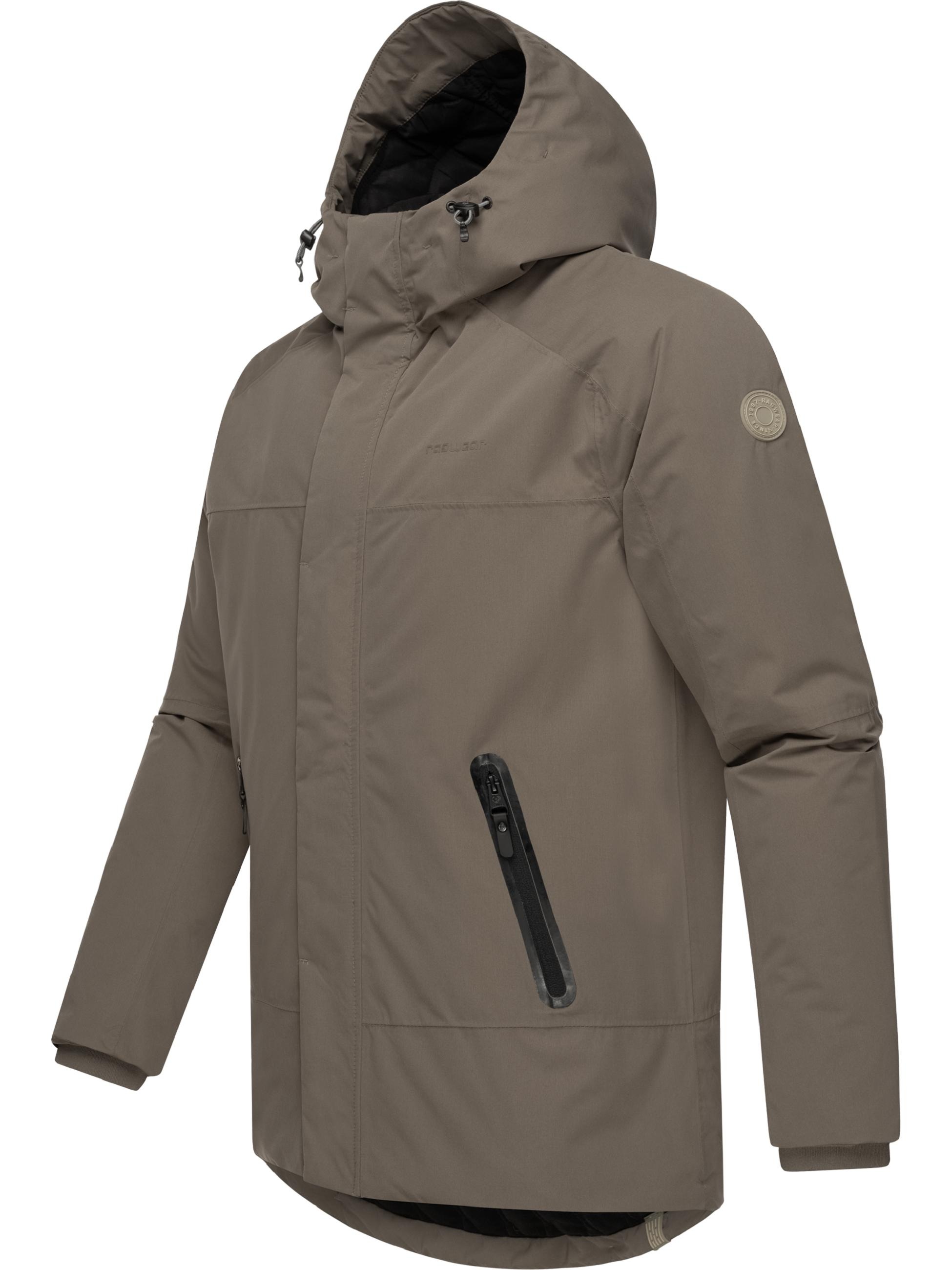 Ragwear Winterjacke »Winterjacke Hatar«, mit Kapuze, Wasserdichte Herren Outdoorjacke mit großer Kapuze