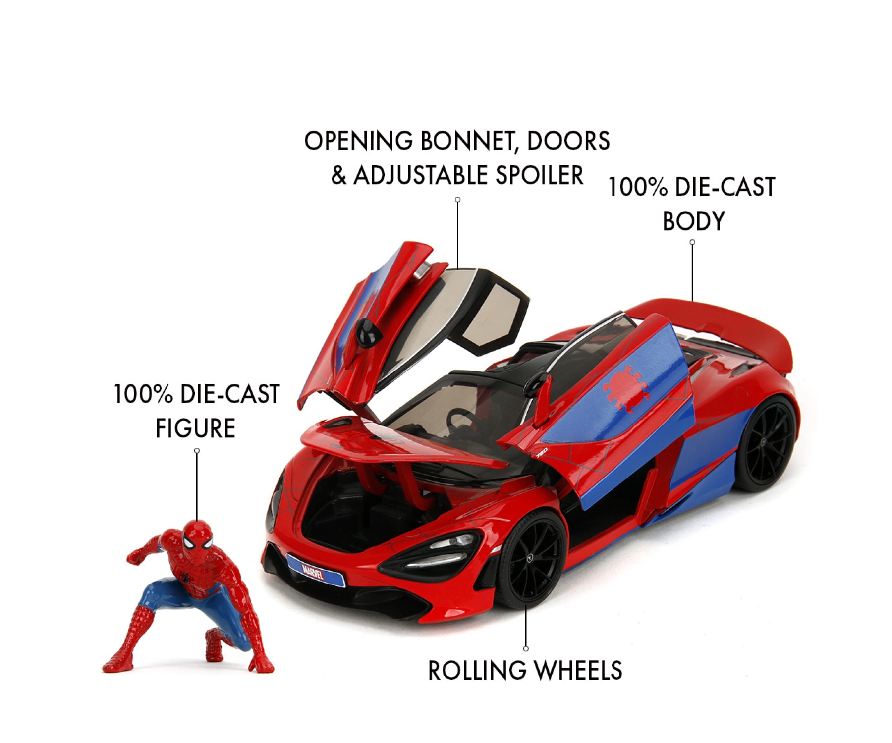 JADA Spielzeug-Auto »Marvel Spider-Man McLaren«