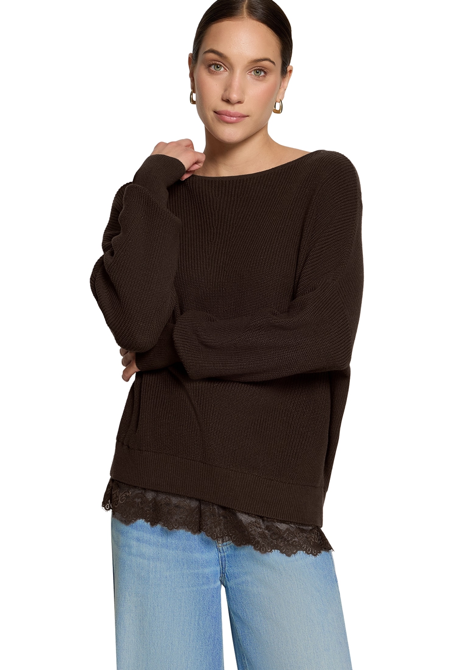 Zero Strickpullover »Strickpullover langarm«
