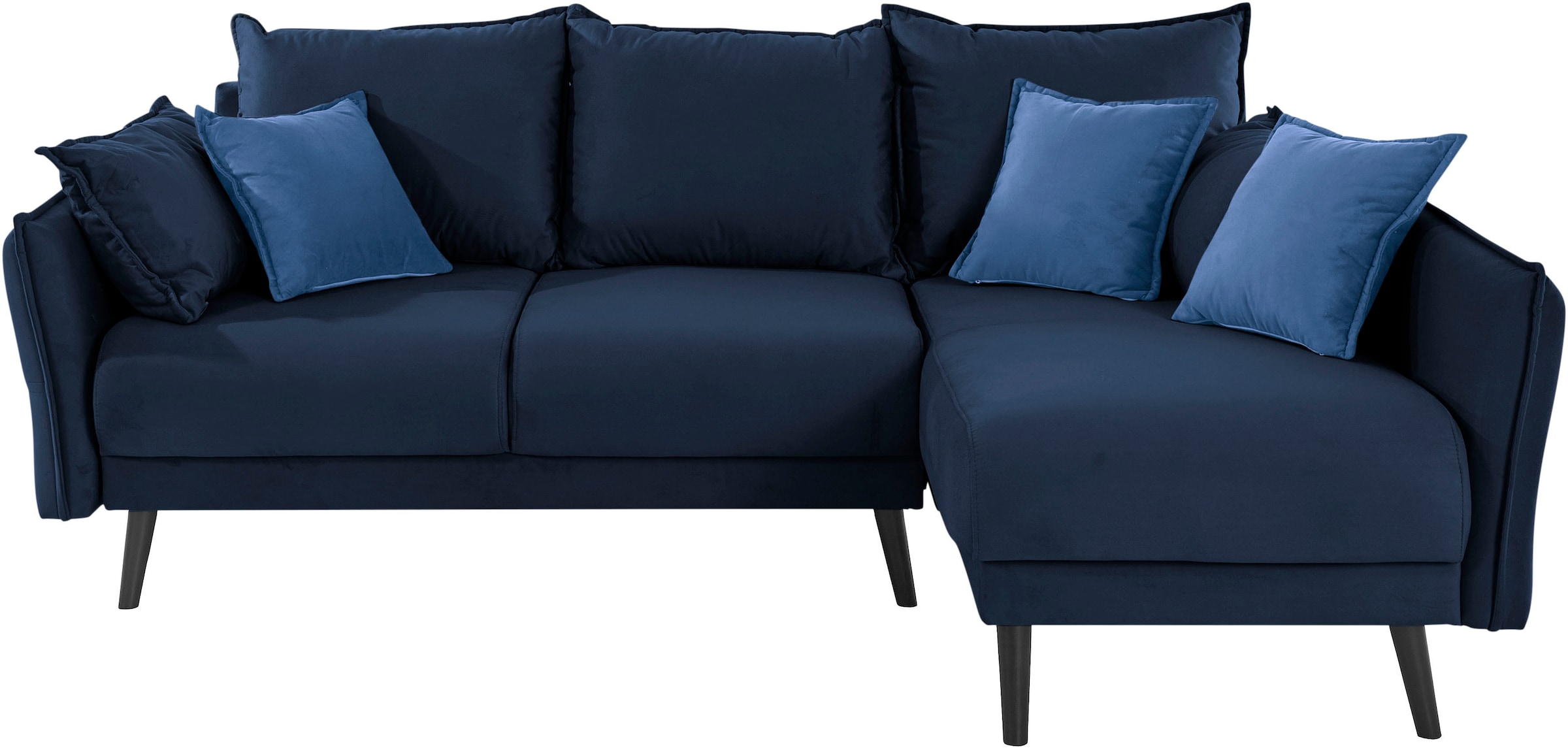 Home affaire Ecksofa »Asra L-Form, B: 240 cm« Bettfunktion, Bettkasten, Taschen & 3 Zierkissen, Federkern