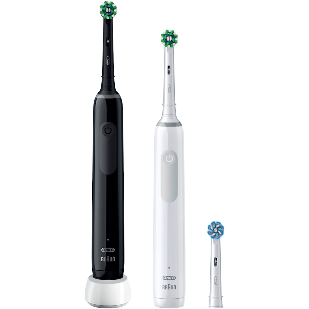 Oral-B Elektrische Zahnbürste »Pro 3 3900«, 3 St. Aufsteckbürsten