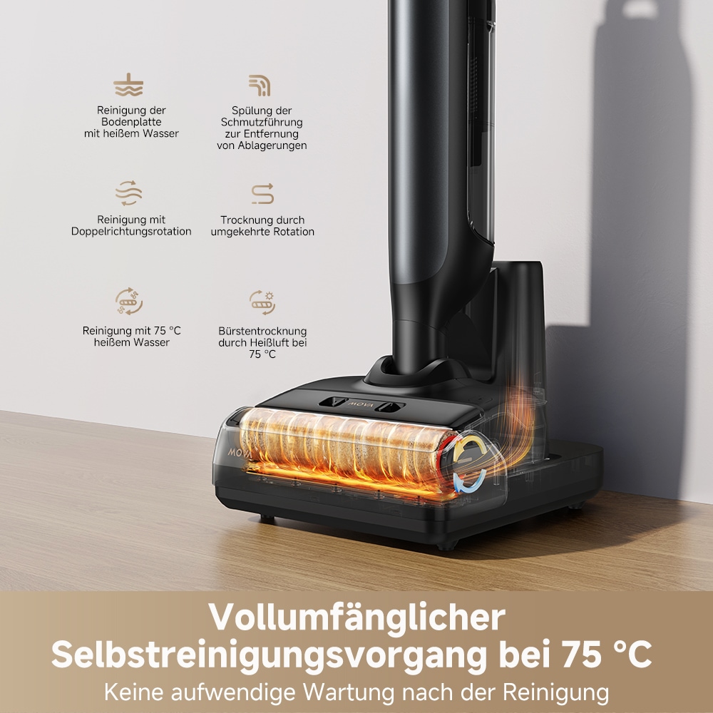 Mova Nass-Trocken-Sauger »Mova M10«, 18000Pa Saugleistung/ Vollautomatische Selbstreinigung/ Federleicht