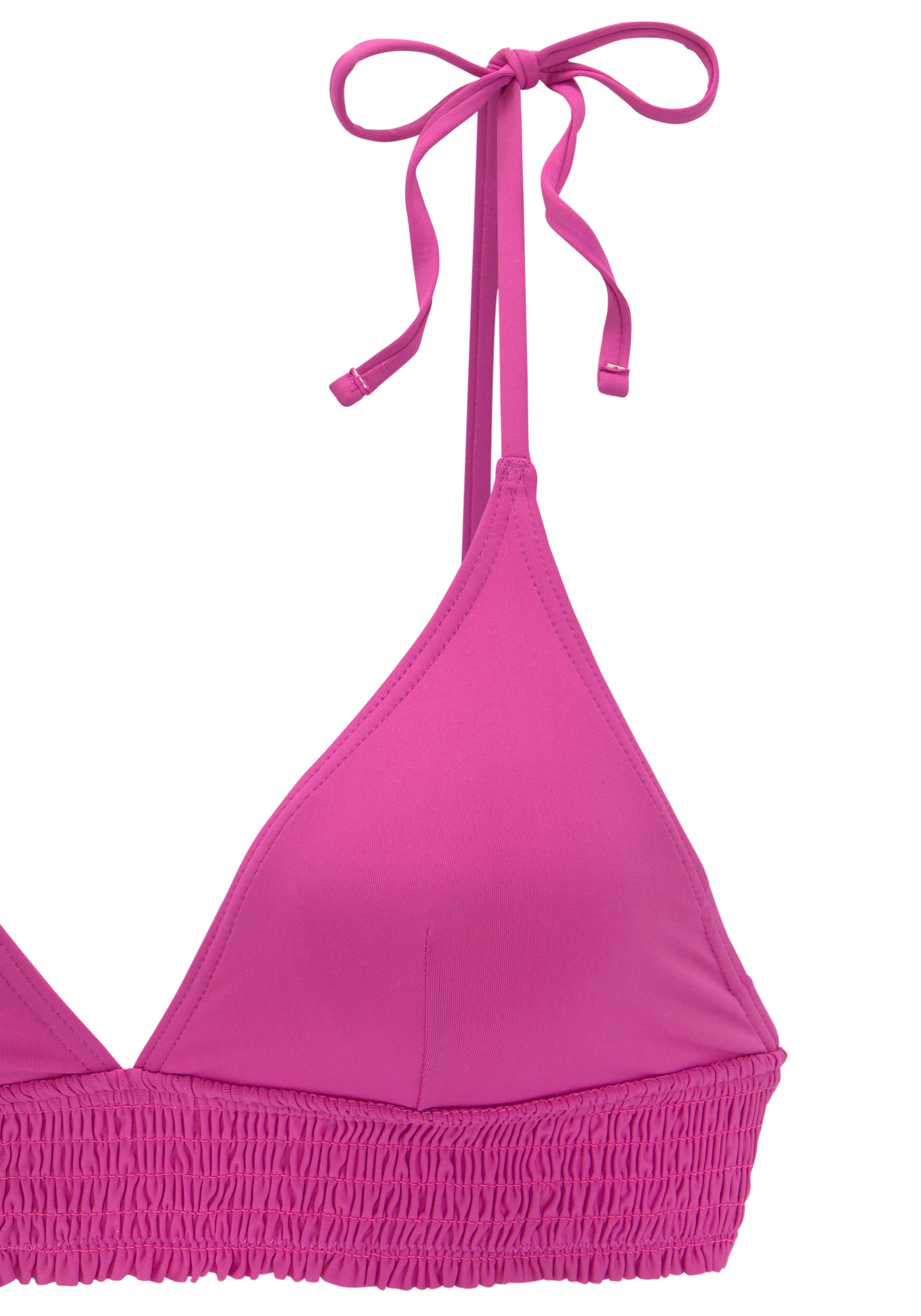 Buffalo Triangel-Bikini, mit gesmoktem Einsatz