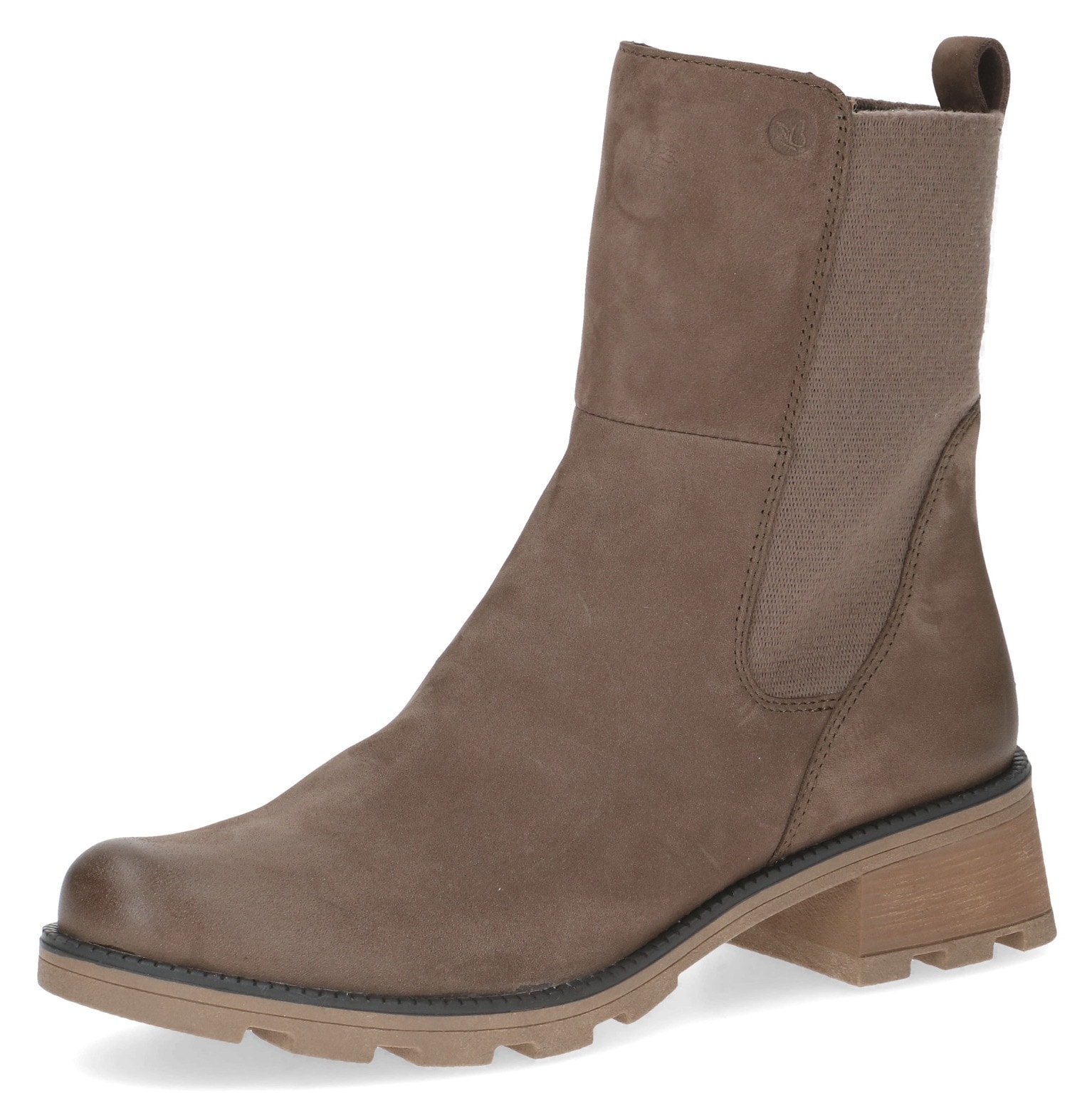 Caprice Chelseaboots, Blockabsatz, Stiefelette, Komfortschuh mit breitem Stretcheinsatz