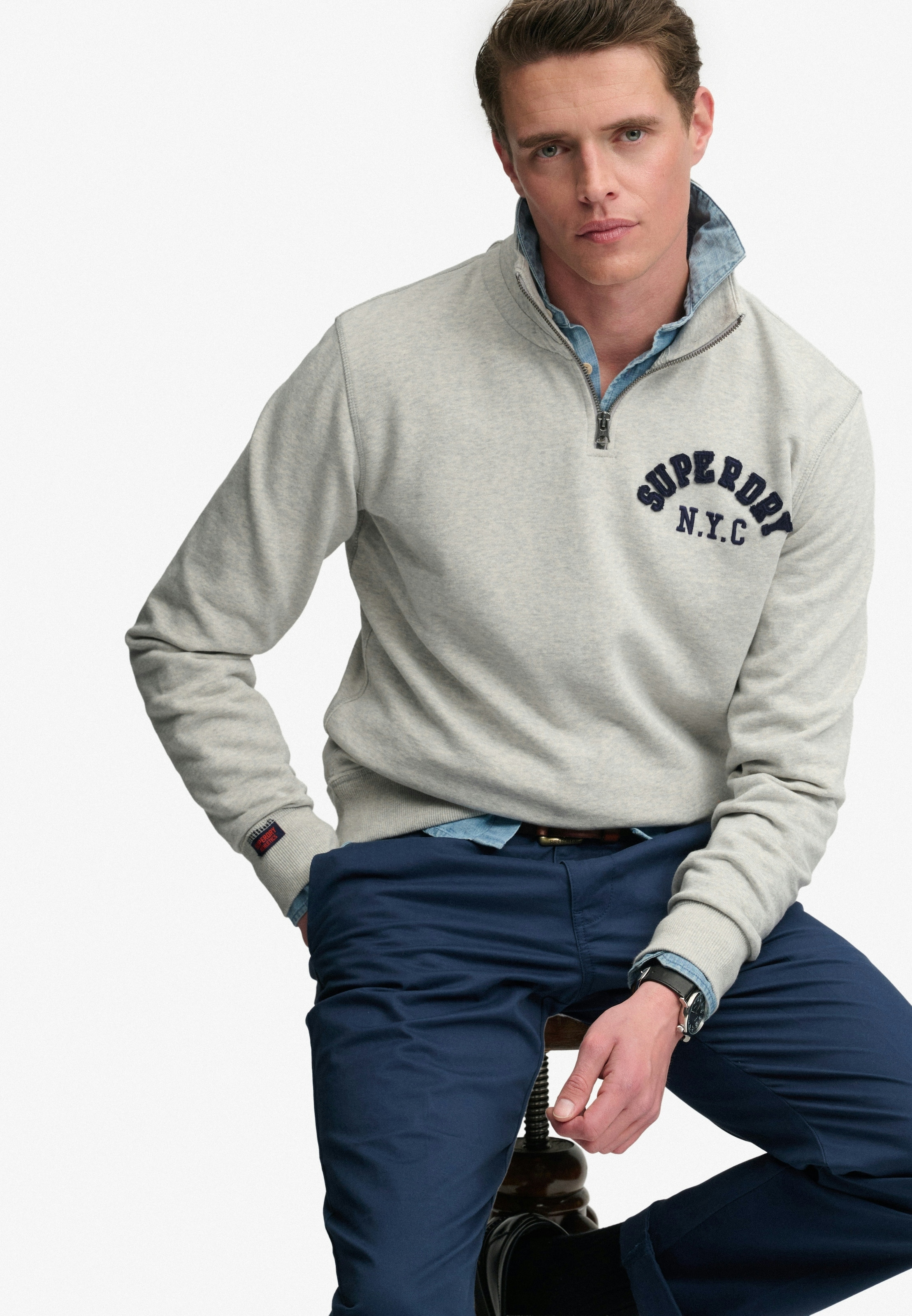 Superdry Sweatshirt »VINTAGE ATHLETIC HALF ZIP«
