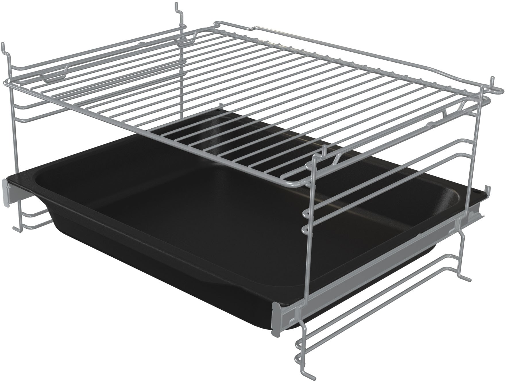 GORENJE Elektro-Standherd »GEC5A20BG« mit 1-fach-Teleskopauszug Aqua Clean 1 Stk. tlg. Black Design