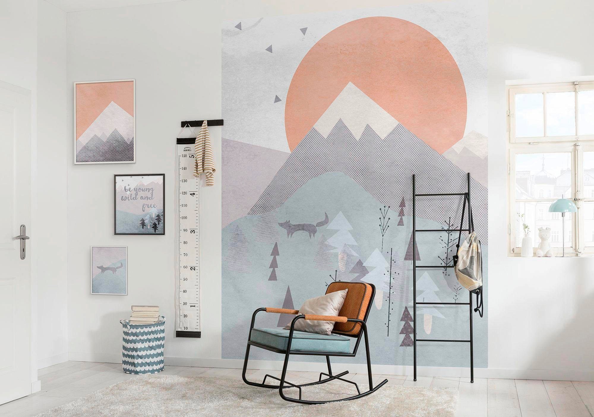 Garantie Mountain«, Komar Kinderzimmer, Poster kaufen Schlafzimmer, XXL »Wild Free Wohnzimmer 3 online Formen-Kunst, and mit Jahren |