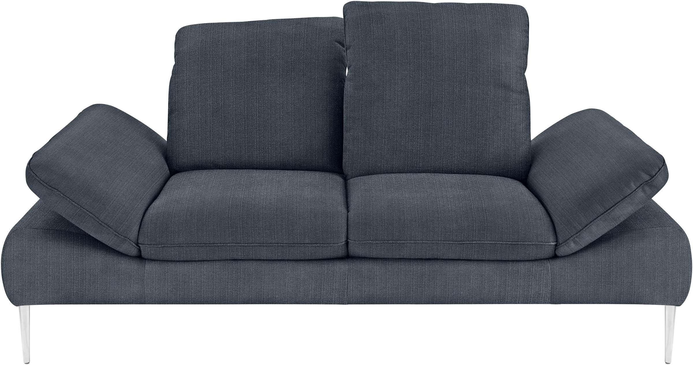 W.SCHILLIG 2,5-Sitzer »enjoy&MORE« mit Sitztiefenverstellung, Füße Chrom glänzend, Breite 232 cm