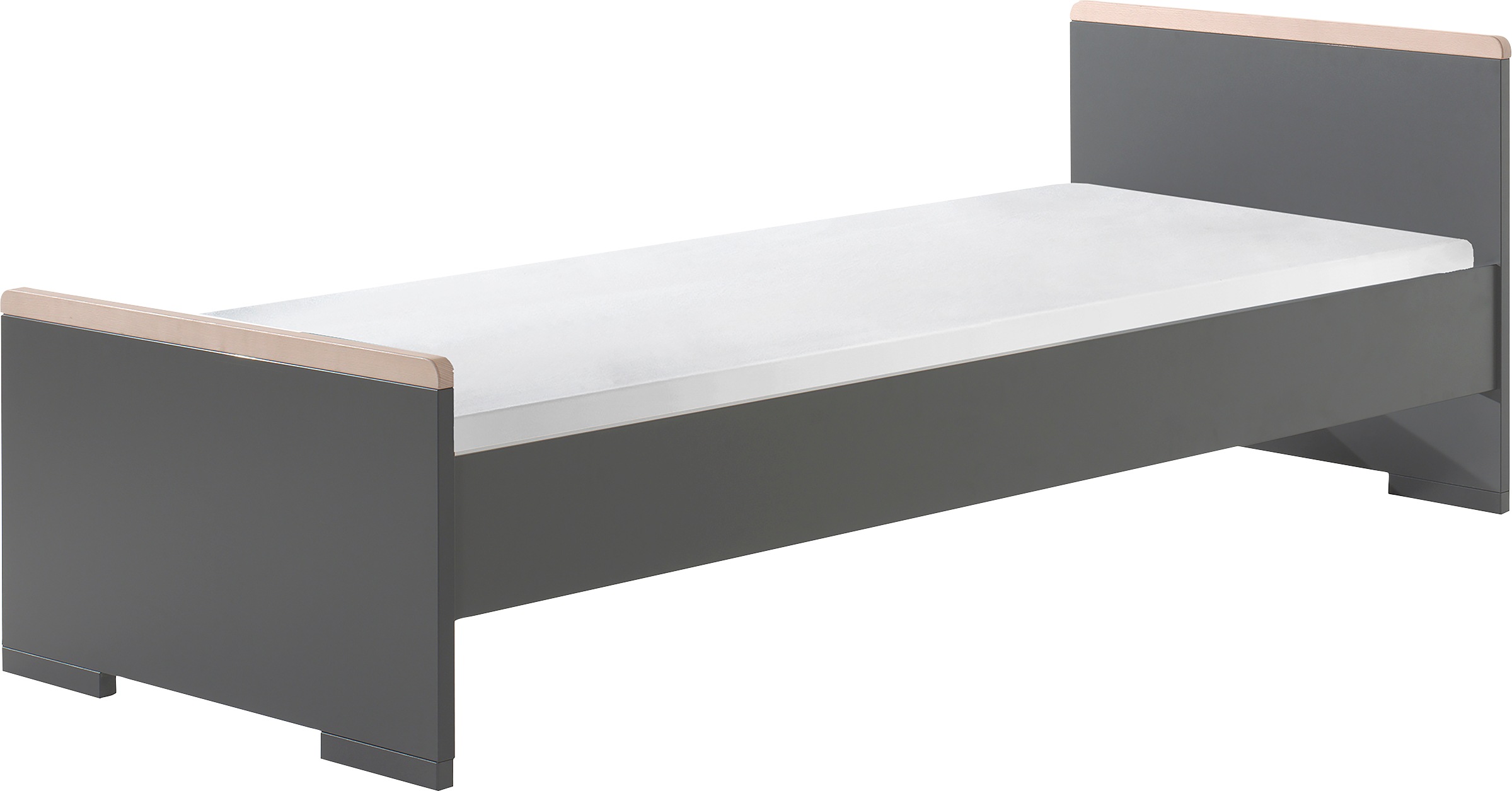 Vipack Jugendbett »London«, (Made in Europe), Einzelbett mit Melamin-Oberfläche