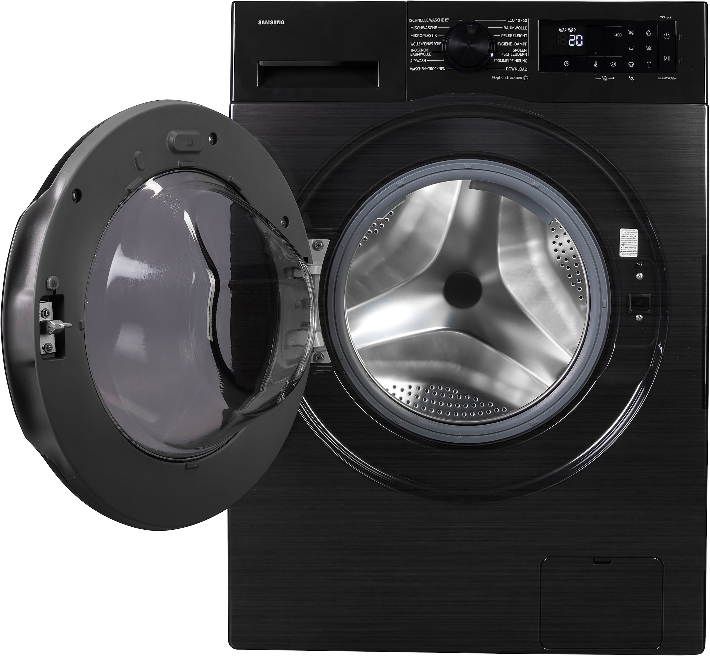 Samsung Waschtrockner »WD9EDG5B15BBEG«, WD5000D, Hygiene - Dampfprogramm