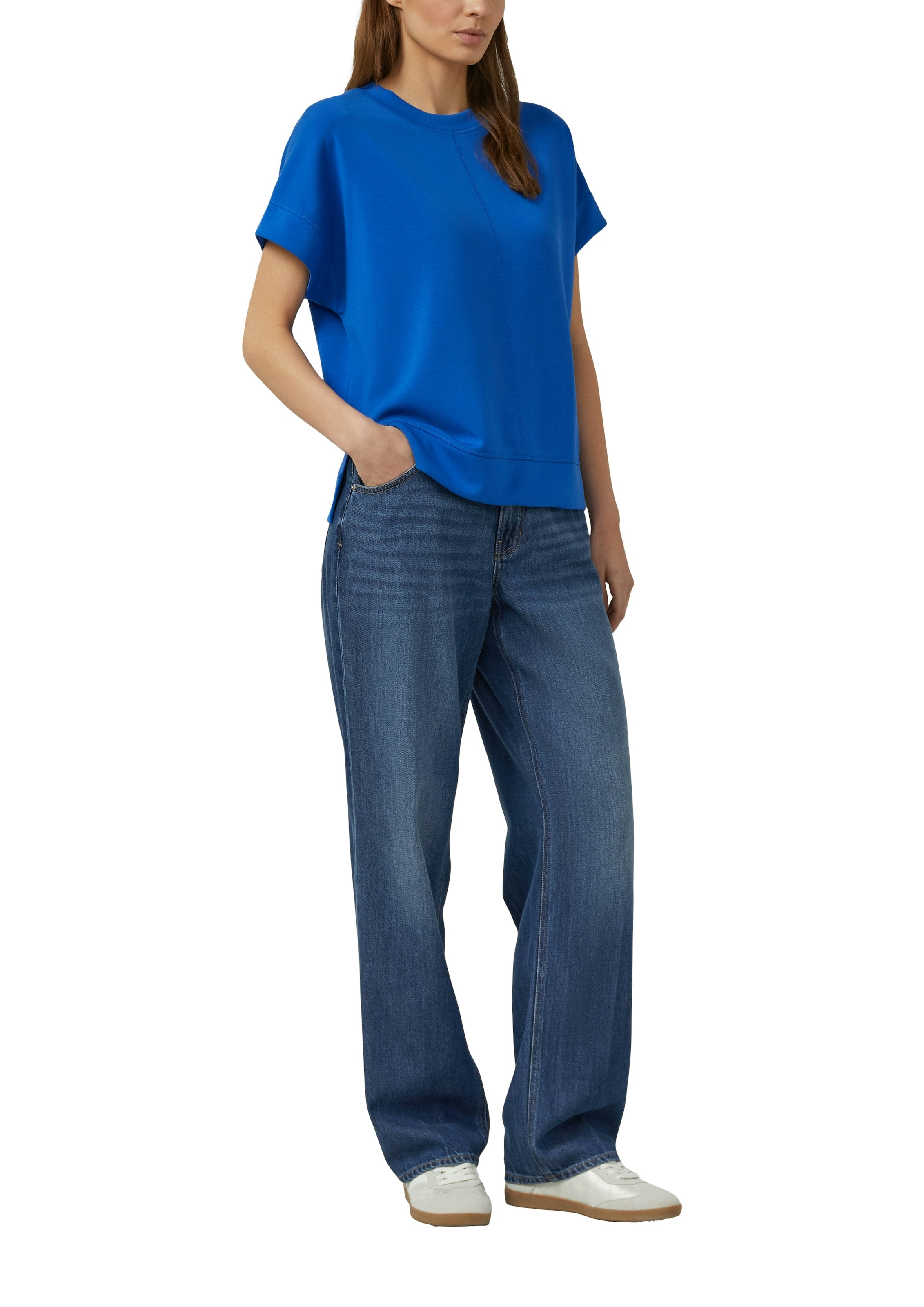 s.Oliver Sweater , Halbarm-Sweater mit Stretch
