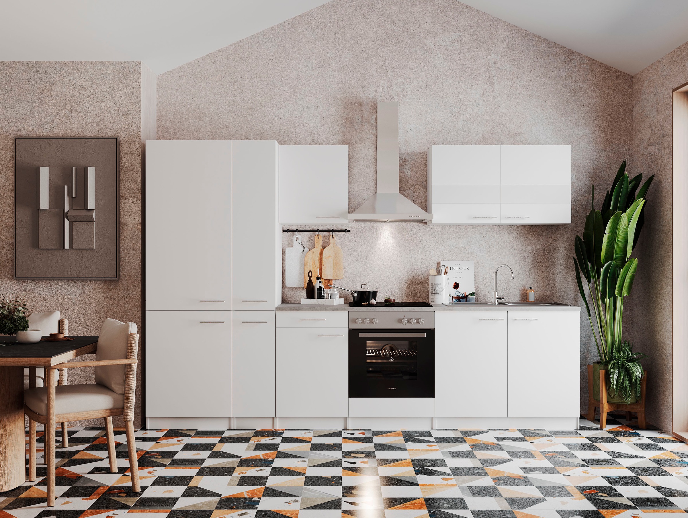 RESPEKTA Küchenzeile »Malia« Breite 300 cm, mit Soft-Close, in exklusiver Konfiguration für OTTO