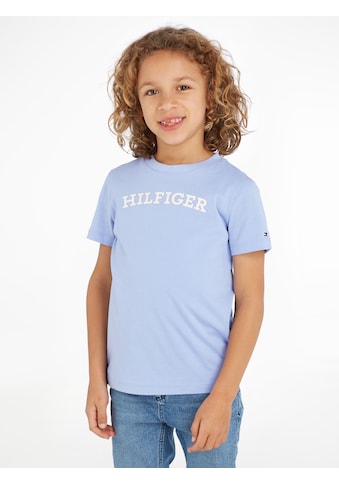 T-Shirt »HILFIGER ARCHED TEE S/S«, mit Hilfiger Logo-Schriftzug