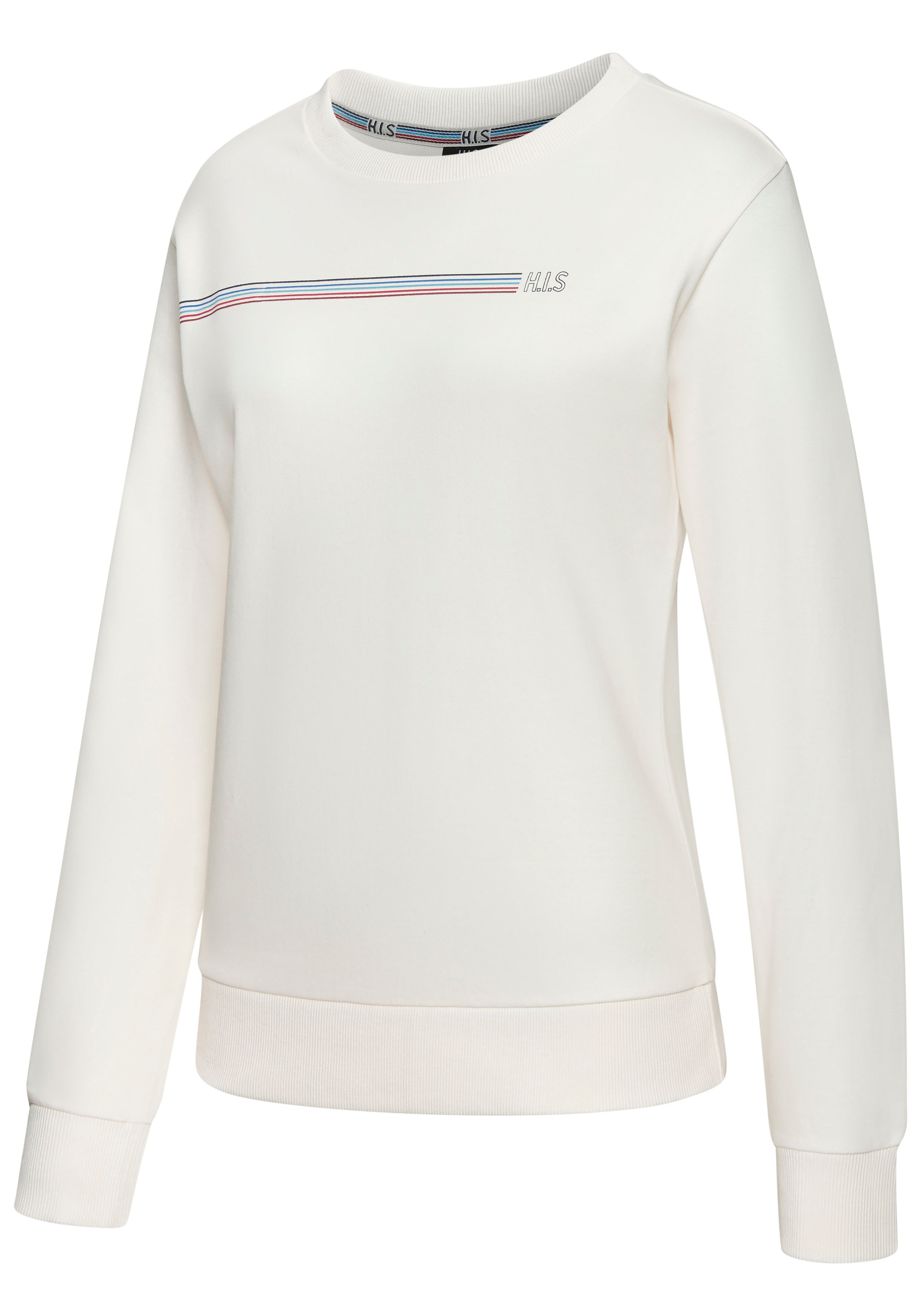 H.I.S Sweatshirt, Basic mit Logodruck, Loungewear