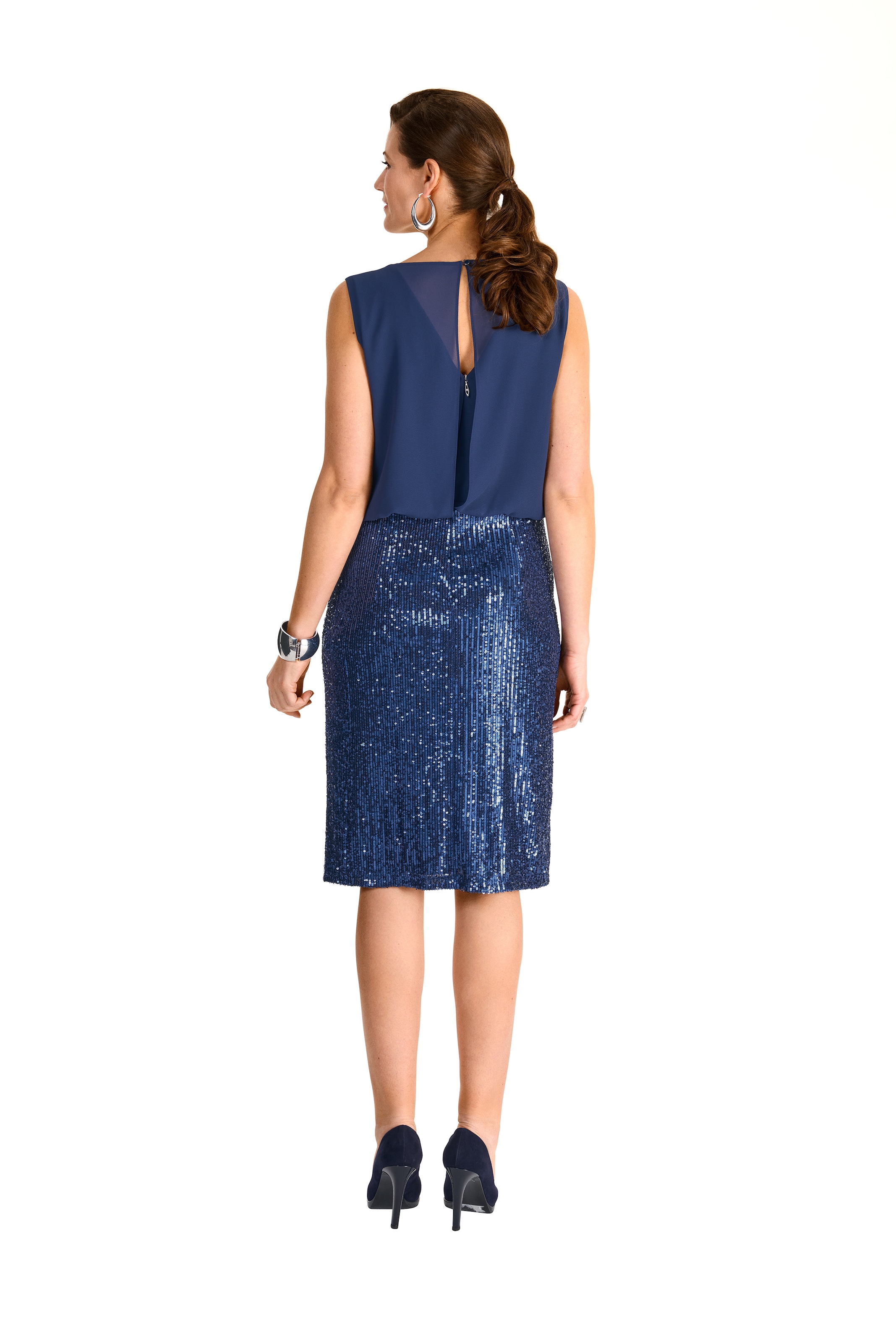 HERMANN LANGE Collection 2-in-1-Kleid, mit Pailletten-Rock