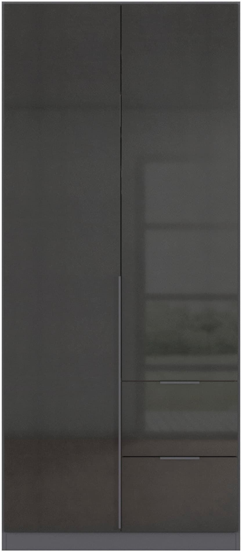 rauch Drehtürenschrank »Kleiderschrank Schrank Garderobe AGORDO mit Dekor- oder Hochglanzfront«, (in zwei Griff-Farben mit Dekor- oder Hochglanzfront), mit Außenschubkästen, in 6 Breiten und 2 Höhen MADE IN GERMANY