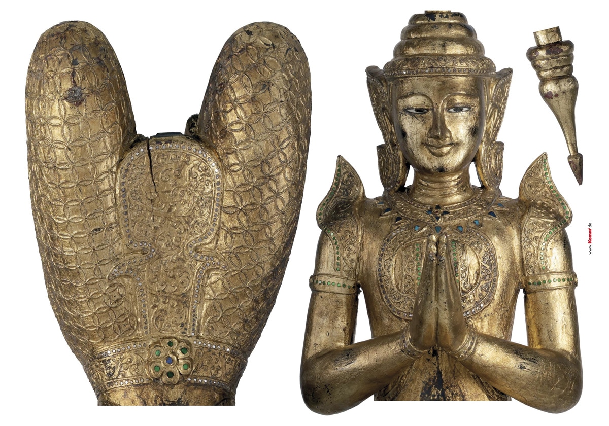 Komar Wandtattoo »Buddha«, (3 St.), 100x70 cm (Breite x Höhe), selbstklebendes Wandtattoo