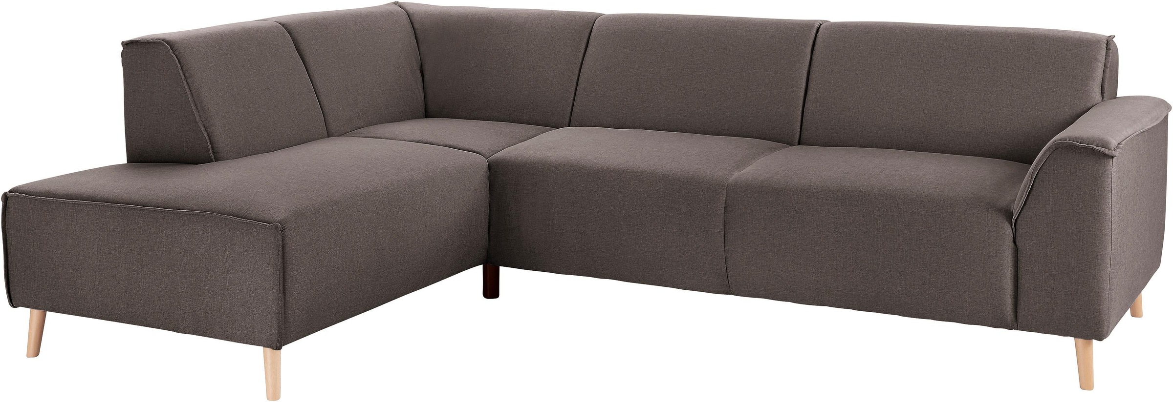 Ecksofa »Janek L-Form«, mit Federkern und Keder in scandinavischem Design