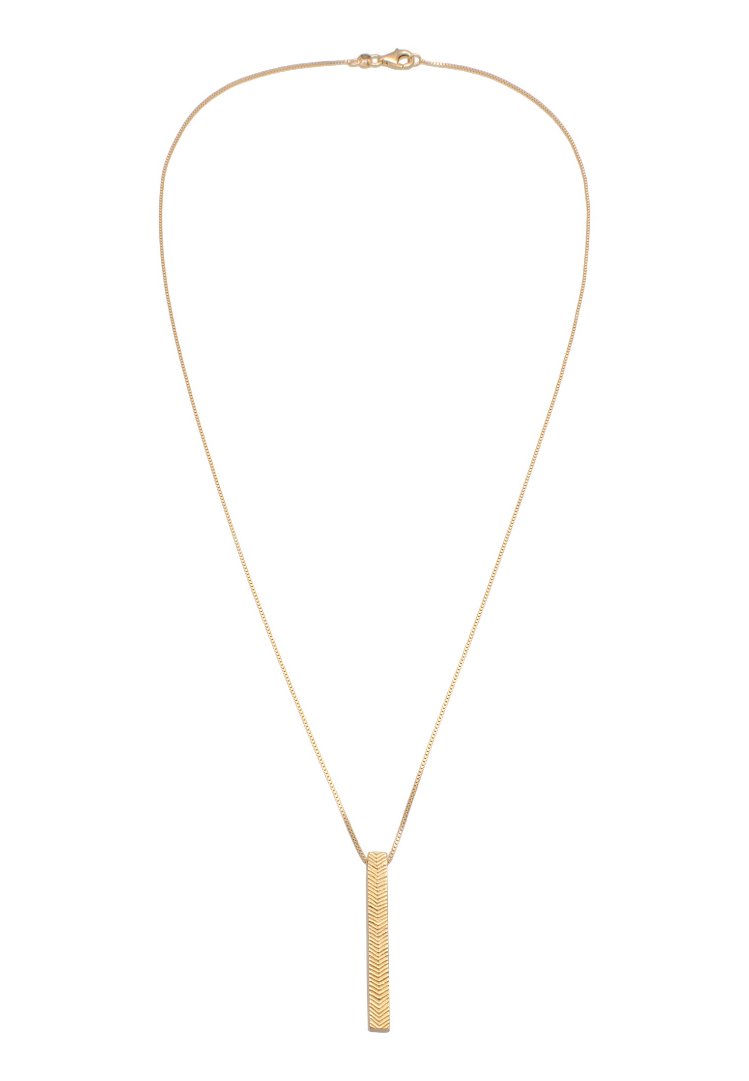 Kuzzoi Lange Kette »Halskette Herren Panzerkette Stab Barren 925 Silber«