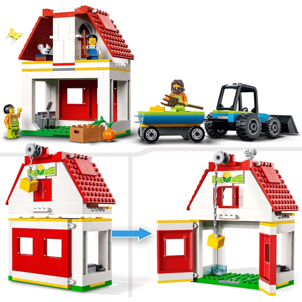 LEGO® Konstruktionsspielsteine »Bauernhof mit Tieren (60346), LEGO® City«, (230 St.)