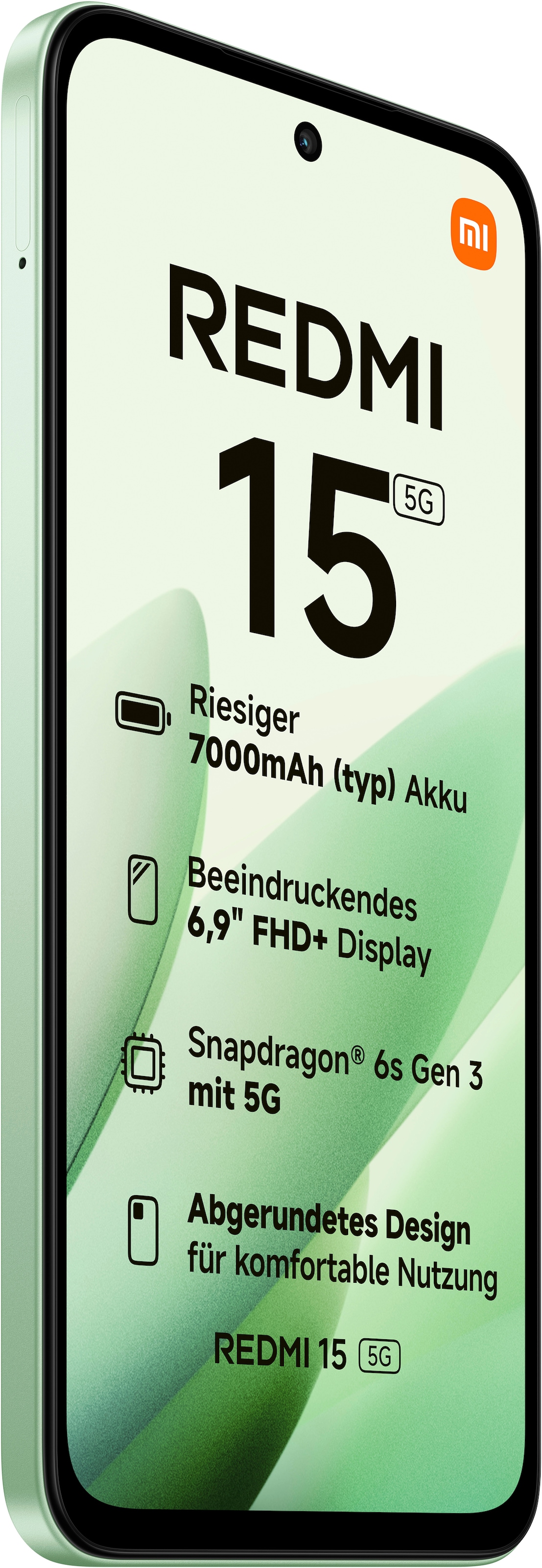 Xiaomi Smartphone »Redmi 15 5G 256 GB«, Ripple Green