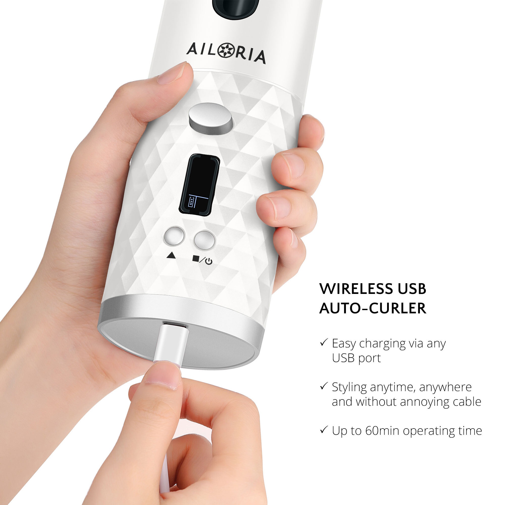 AILORIA Lockenstyler »Kabelloser Auto-Curler REVOLUTIONNE«