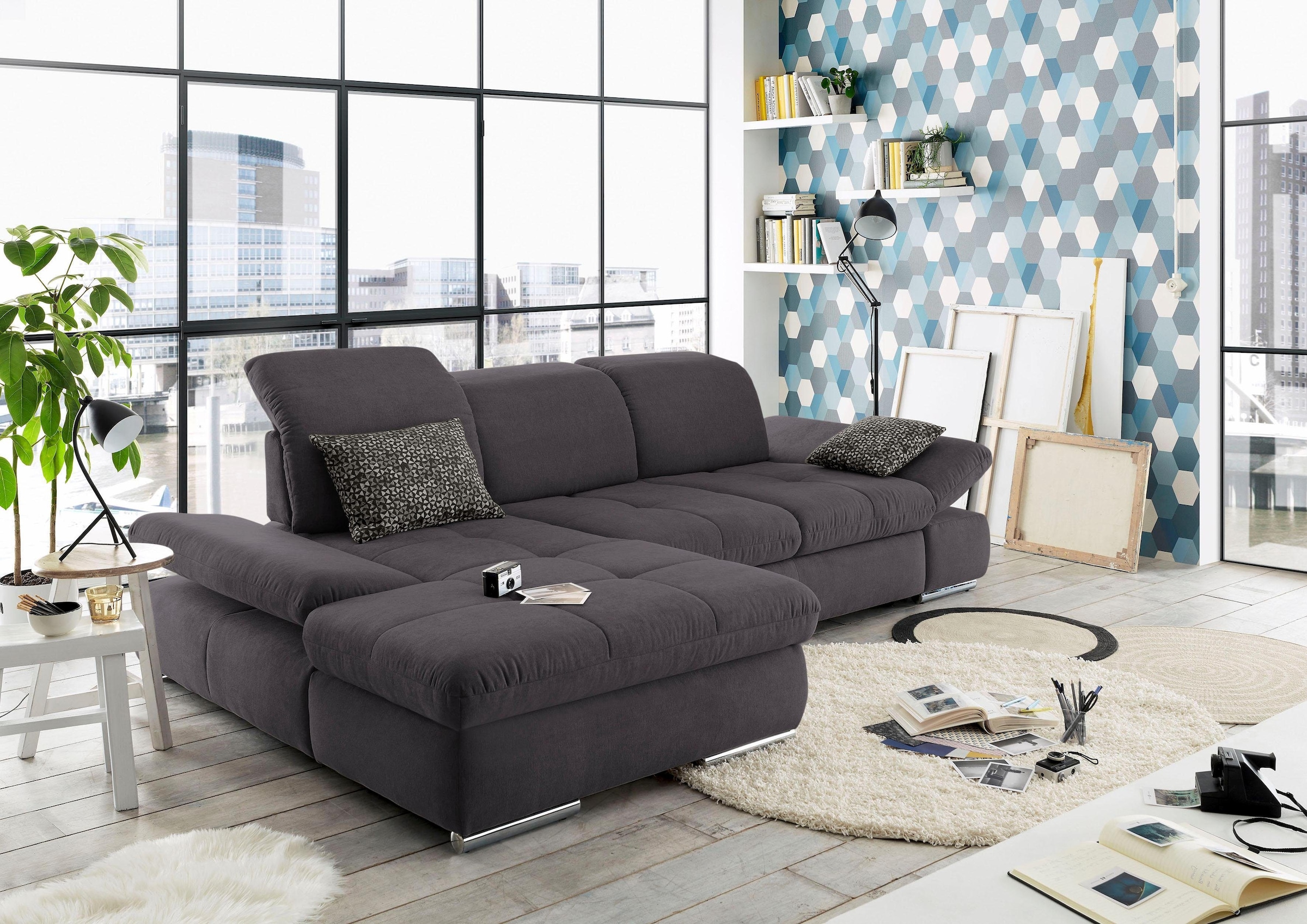 Ecksofa wahlweise one Bettfunktion Raten by Musterring auf mit links oder »SO Recamiere bestellen set 4100«, rechts,