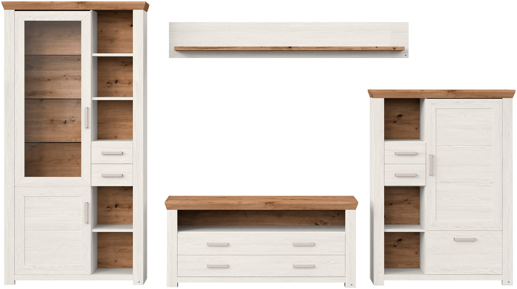 set one by Musterring Wohnwand »York« 4 Stk. tlg.