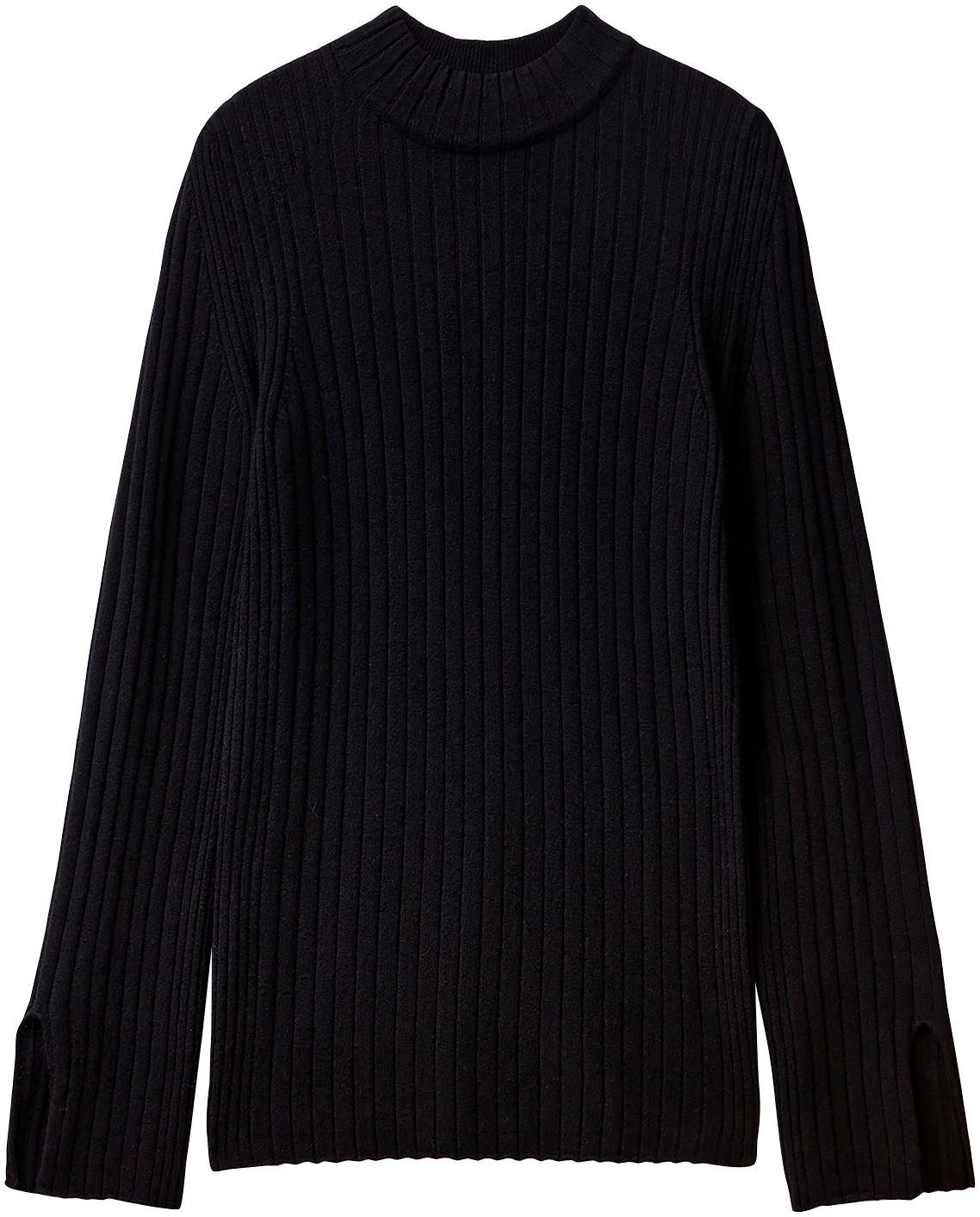 United Colors of Benetton Strickpullover, mit seitlichem Schlitz im Ärmel
