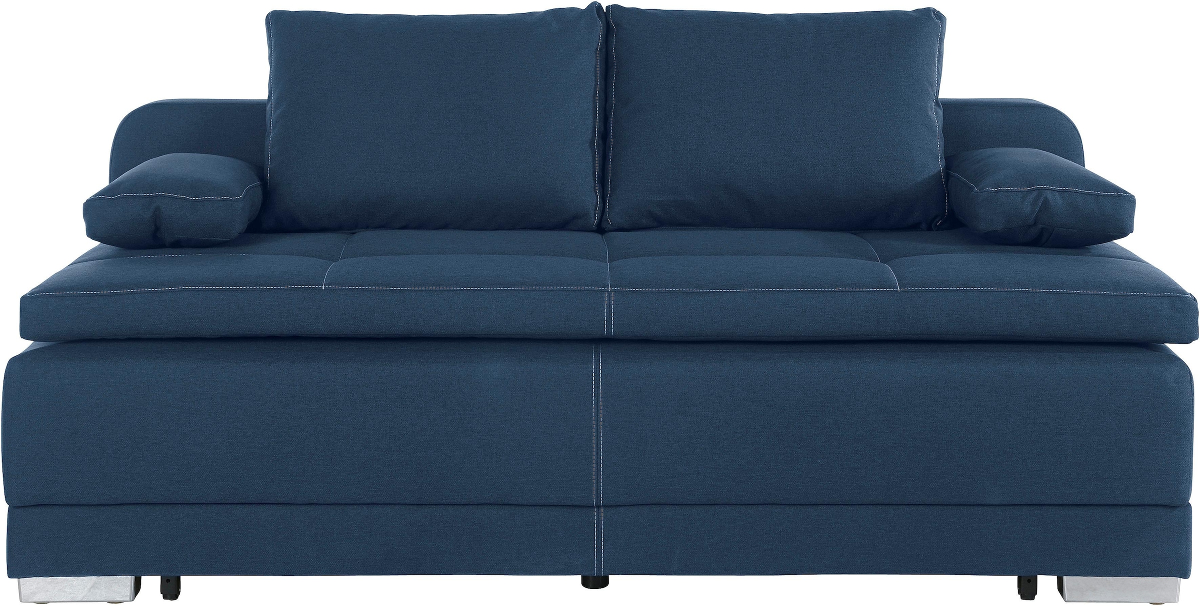 COLLECTION AB Schlafsofa »Berlin«, Bettfunktion und Bettkasten, lose Armlehn-und Rückenkissen