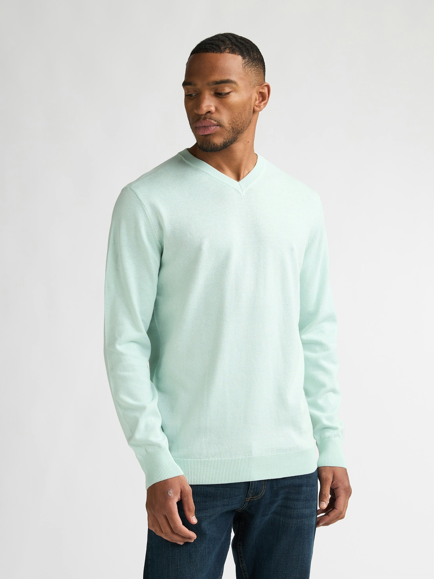 Petrol Industries V-Ausschnitt-Pullover »V-Neck Basi« Materialmix mit Baumwollanteil