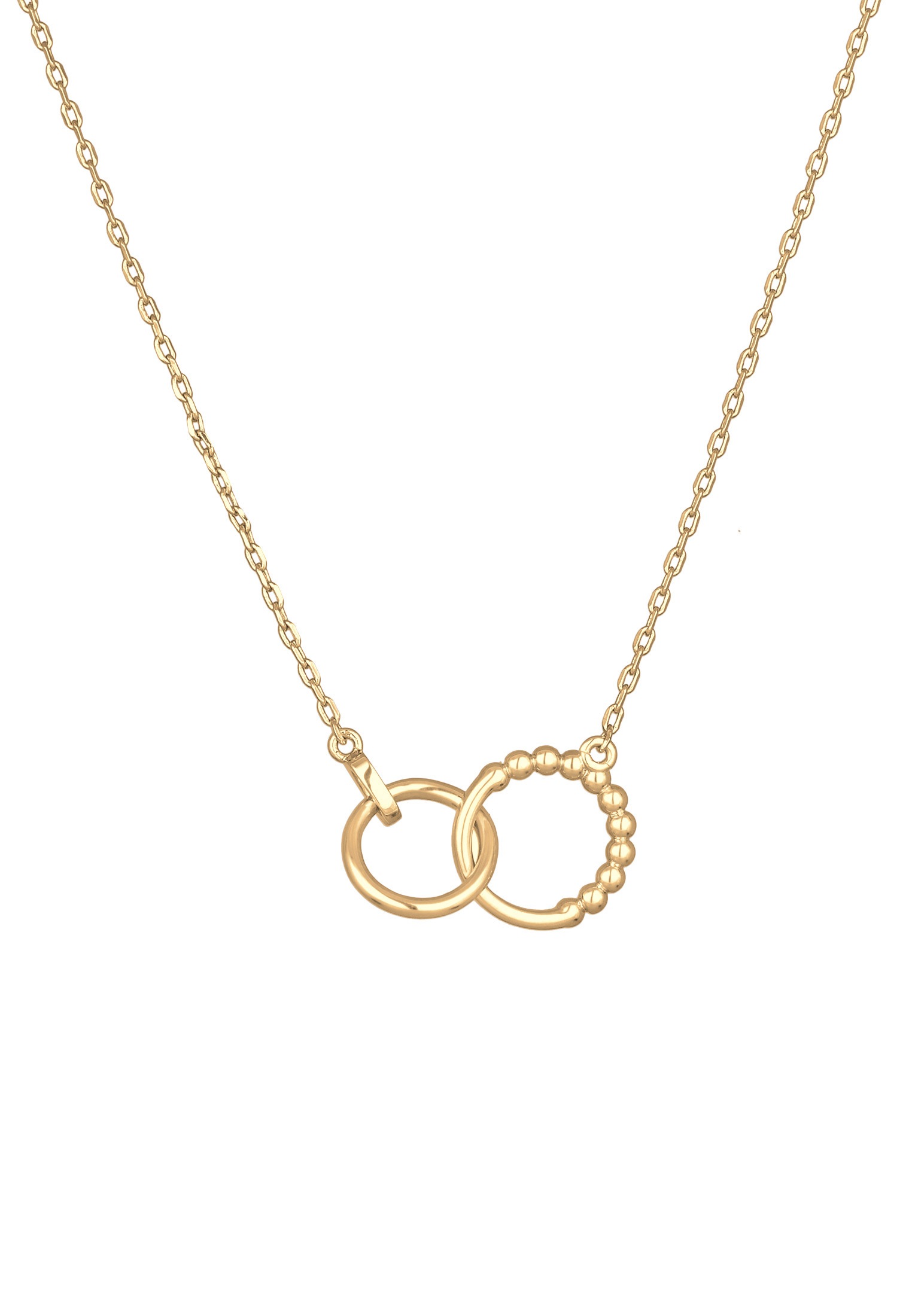 Elli Silberkette »Halskette Ringe Infinity Kristalle Silberfarben für Damen«