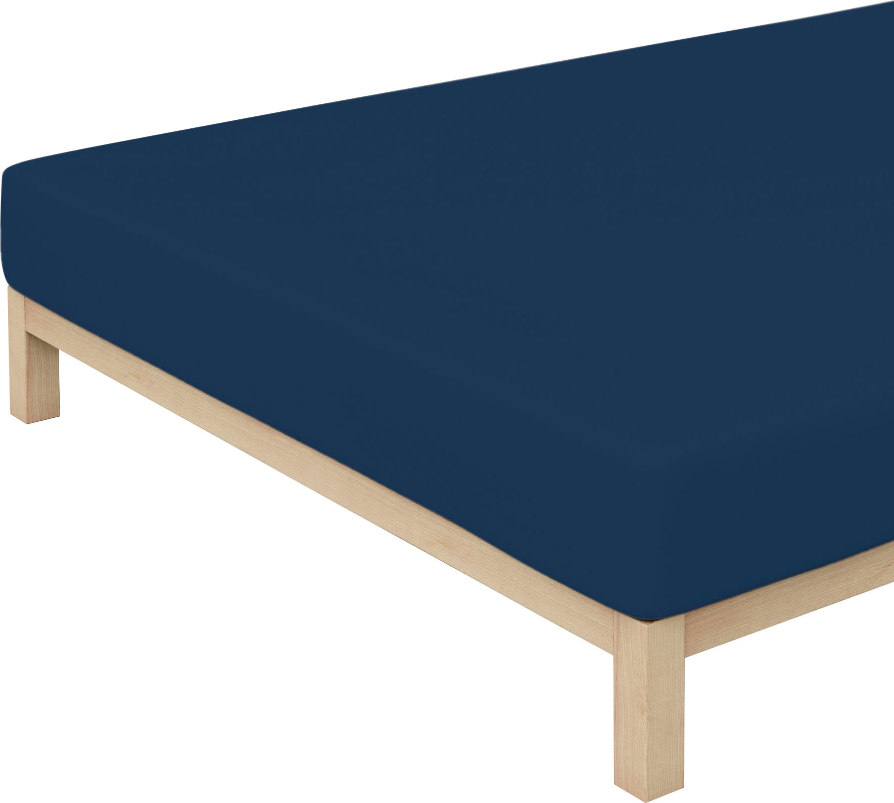 Schlafgut Spannbettlaken »PURE Bio-Baumwolle mit Elasthan, dehnbar blickdicht, straff, Bettlaken«, PREMIUM Laken für Matratzen bis 30cm Höhe, in 90x200, 140x200, 180x200