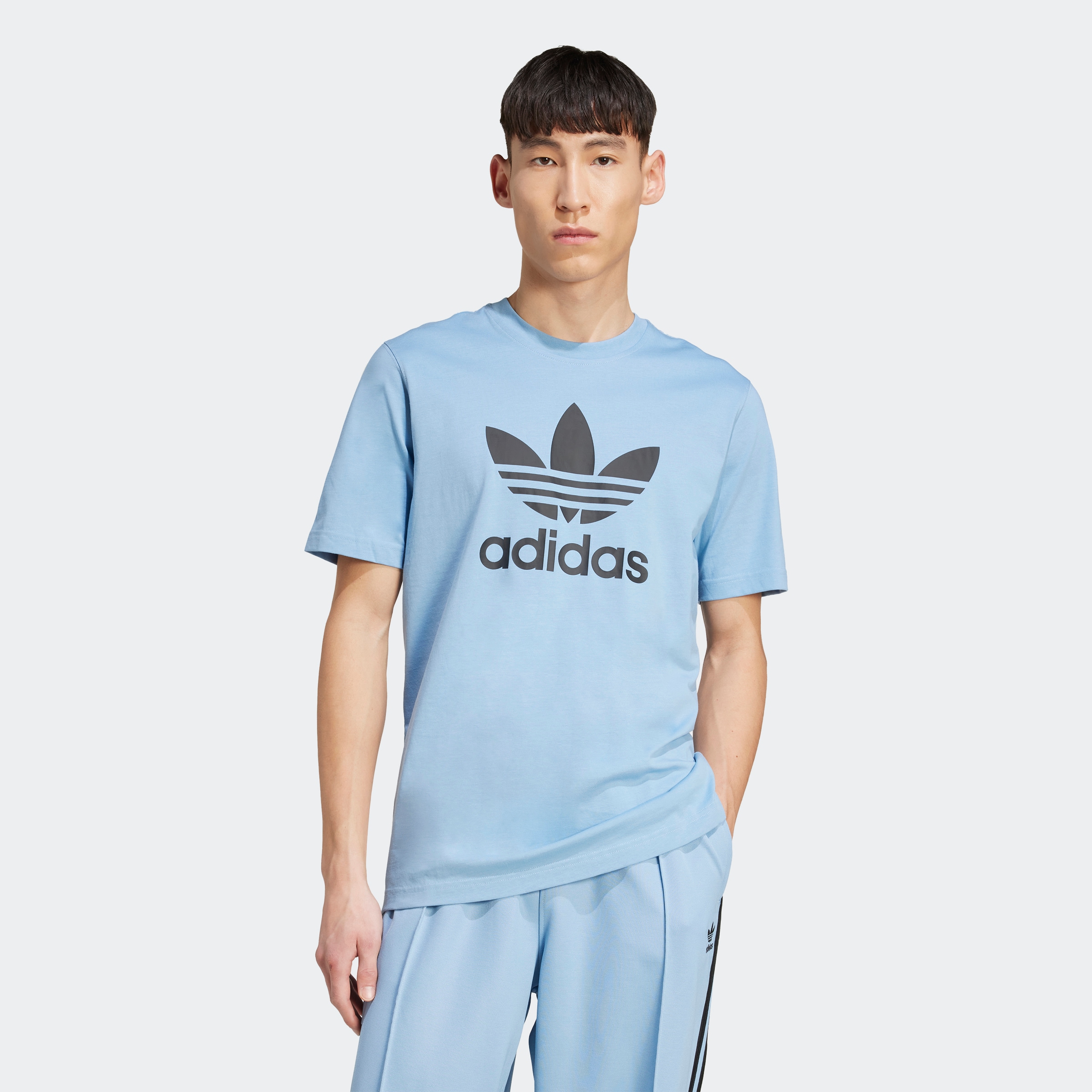 adidas Originals T-Shirt »TREFOIL T-SHIRT«, Basic Shirt mit großem Trefoil Logoprint