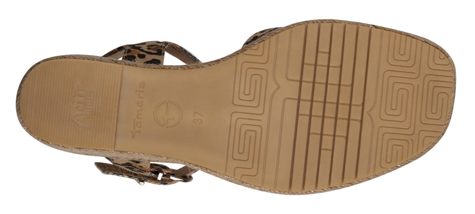 Tamaris Keilsandalette  , Riemchensandale, Sommerschuh mit modischer Kreuzbandage