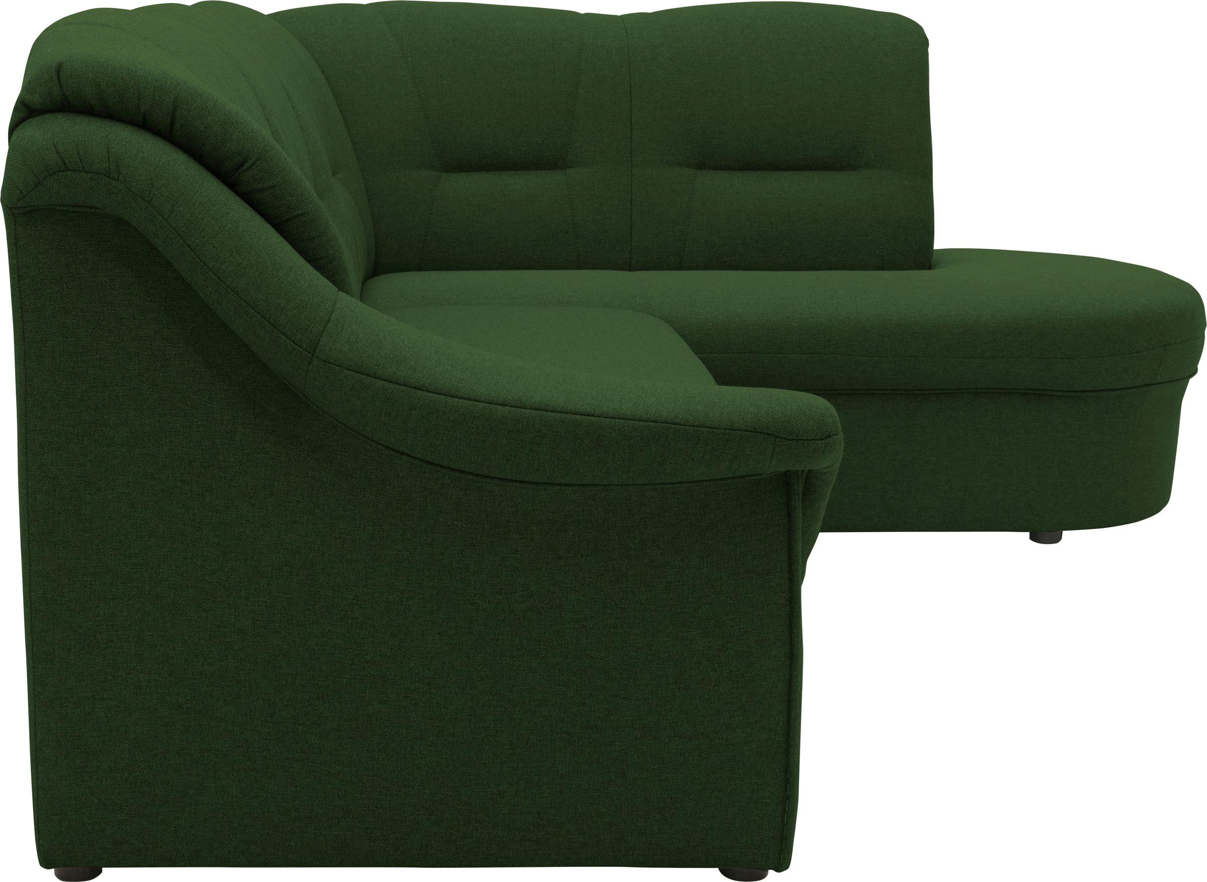 DOMO collection Ecksofa »Faenza für kleine Räume, Stellmaße 232,176cm, komfortabel, L-Form«, mit Ottomane, zeitlos, elegante Armlehnen, wahlweise mit Bettfunktion