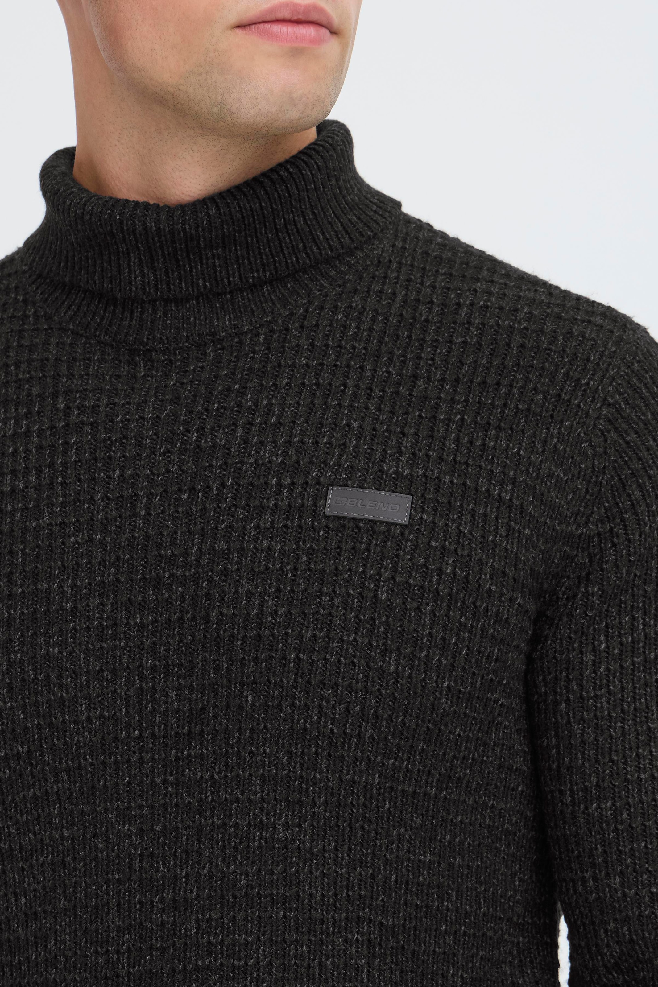 Blend Rollkragenpullover »BHPATTA« Baumwolle, regular fit