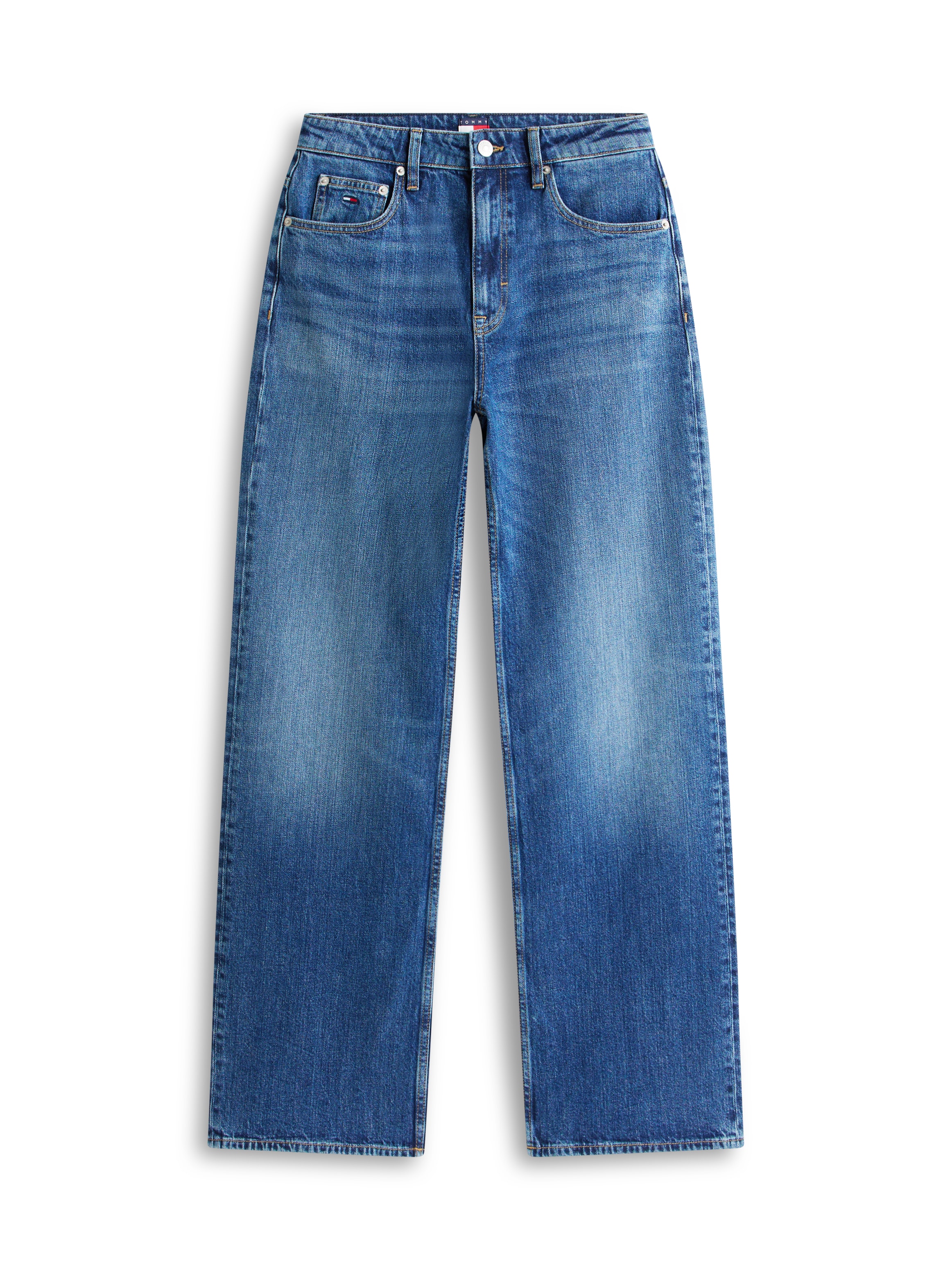 Tommy Jeans Relax-fit-Jeans »MIA MR RLXD STR« in blauer Waschung, mit Hammerschlaufe, Mid Rise