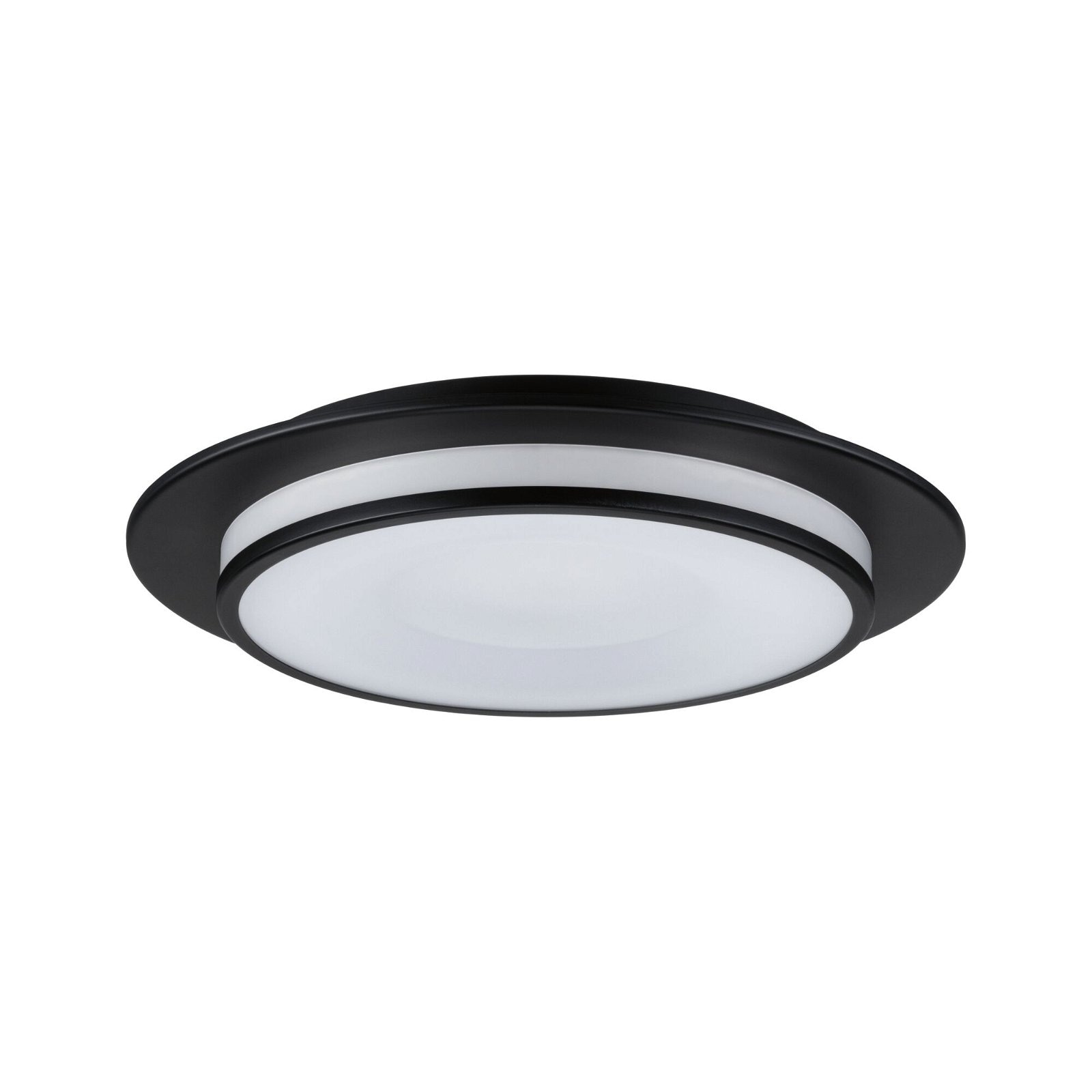 LED Deckenleuchte »Egron 15W 360 mm Schwarz 230V 2700K Metall/Kunststoff«, 1 flammig,...