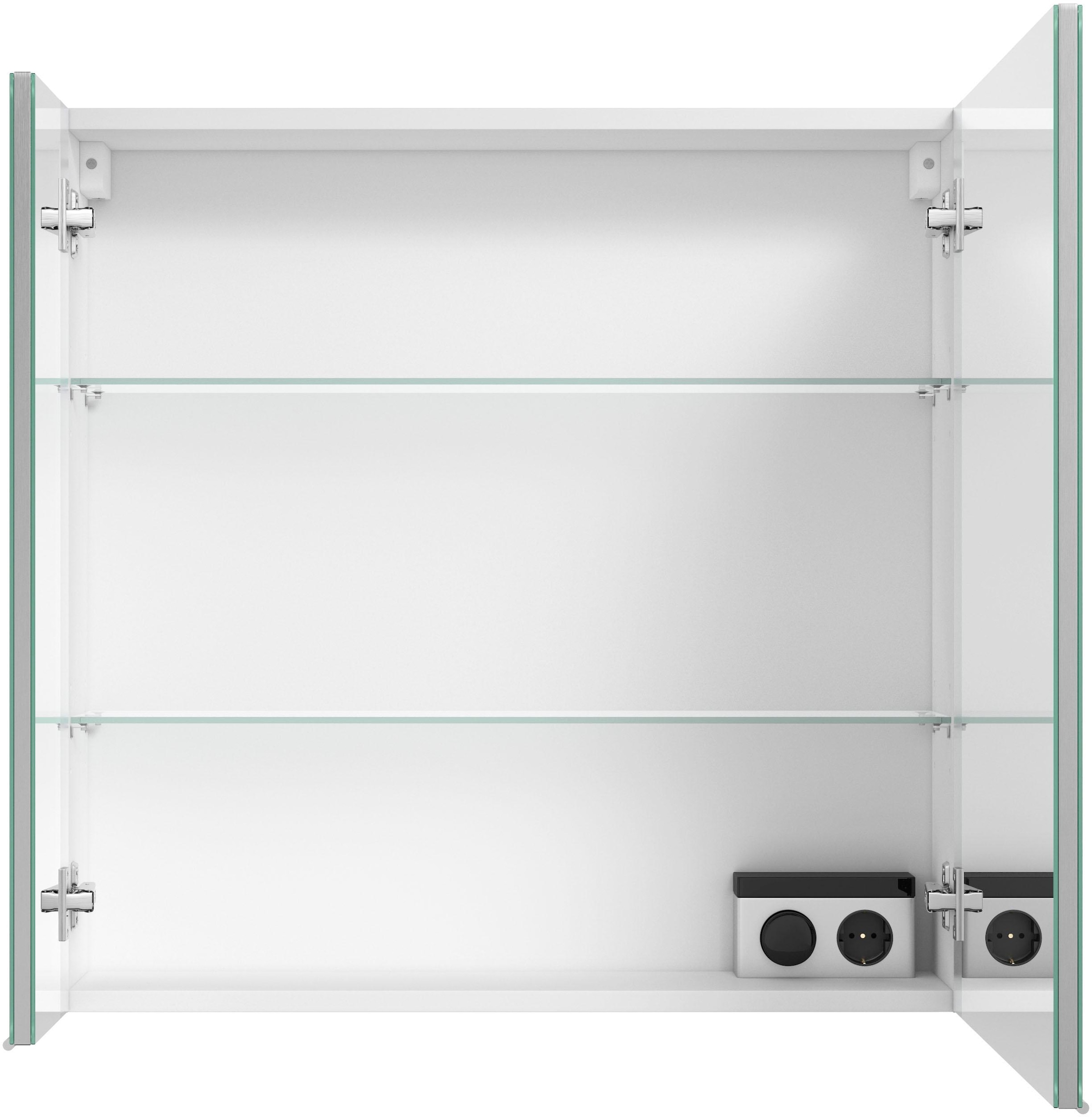 MARLIN Spiegelschrank »3980«, mit XXL verspiegelten 3 Garantie Türen, doppelseitig vormontiert mit Jahren