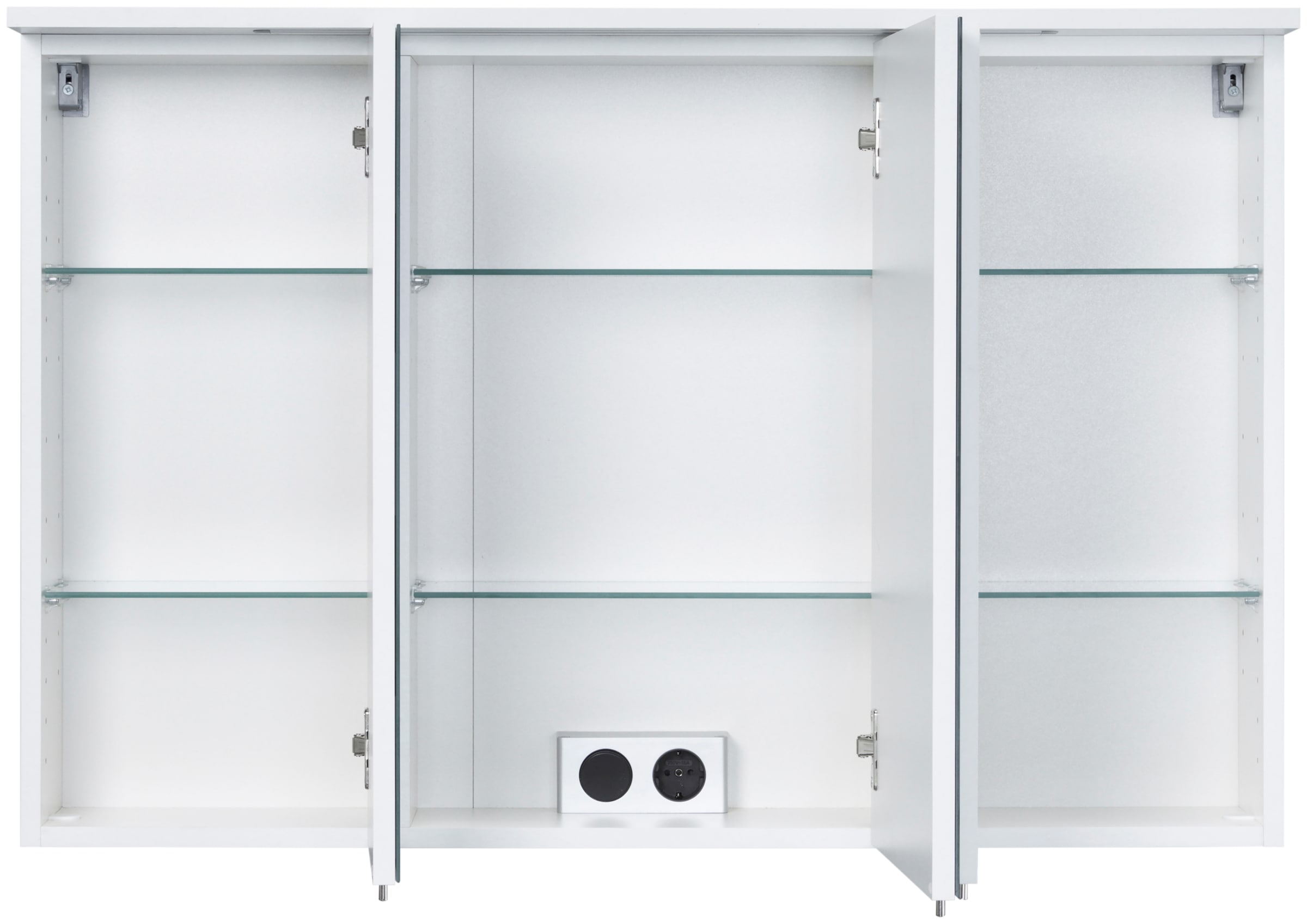 welltime Spiegelschrank »Flex«, Breite 100 cm, mit 3D-Spiegeleffekt