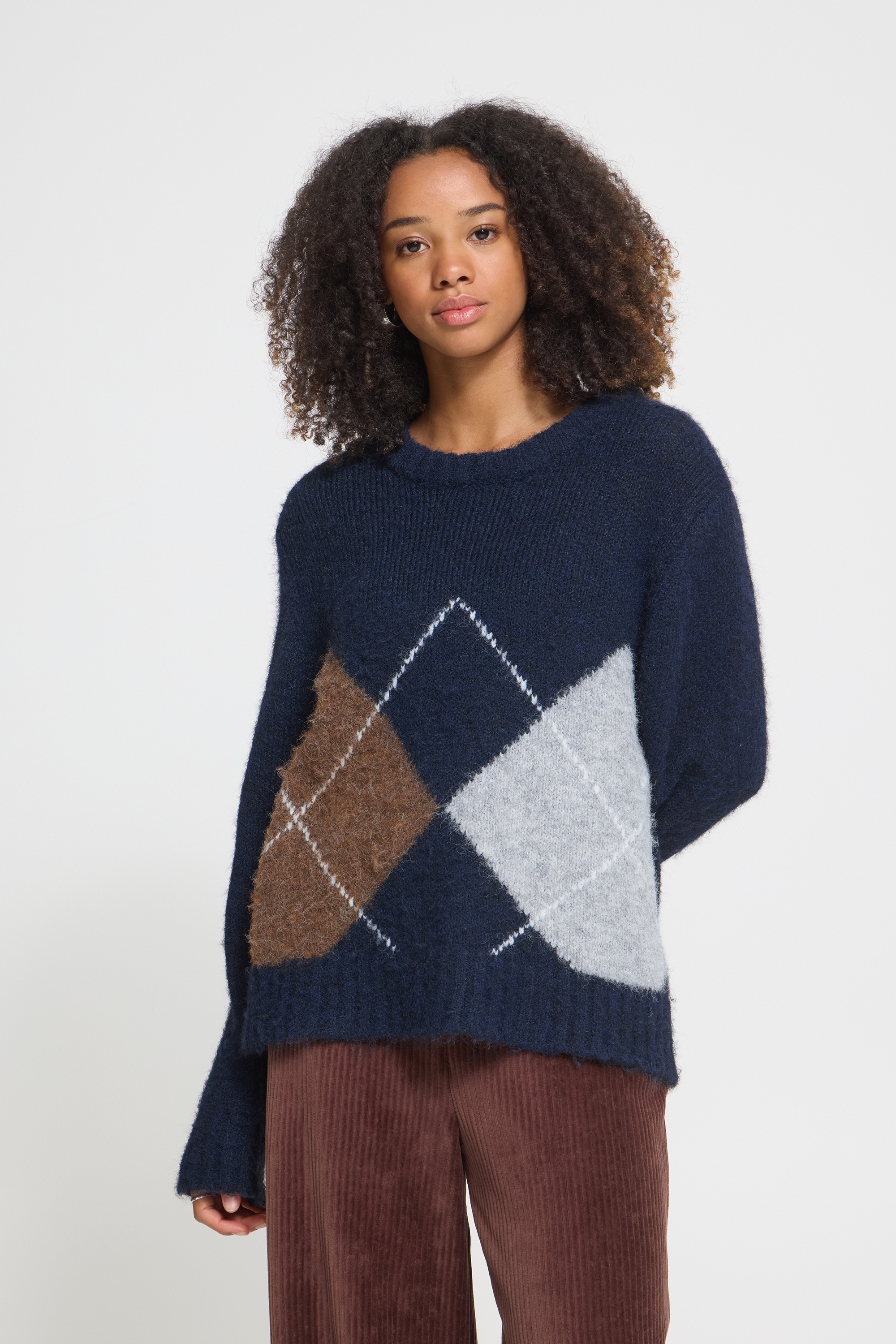 Ichi Strickpullover »Damen Langarm IHBAYANA«