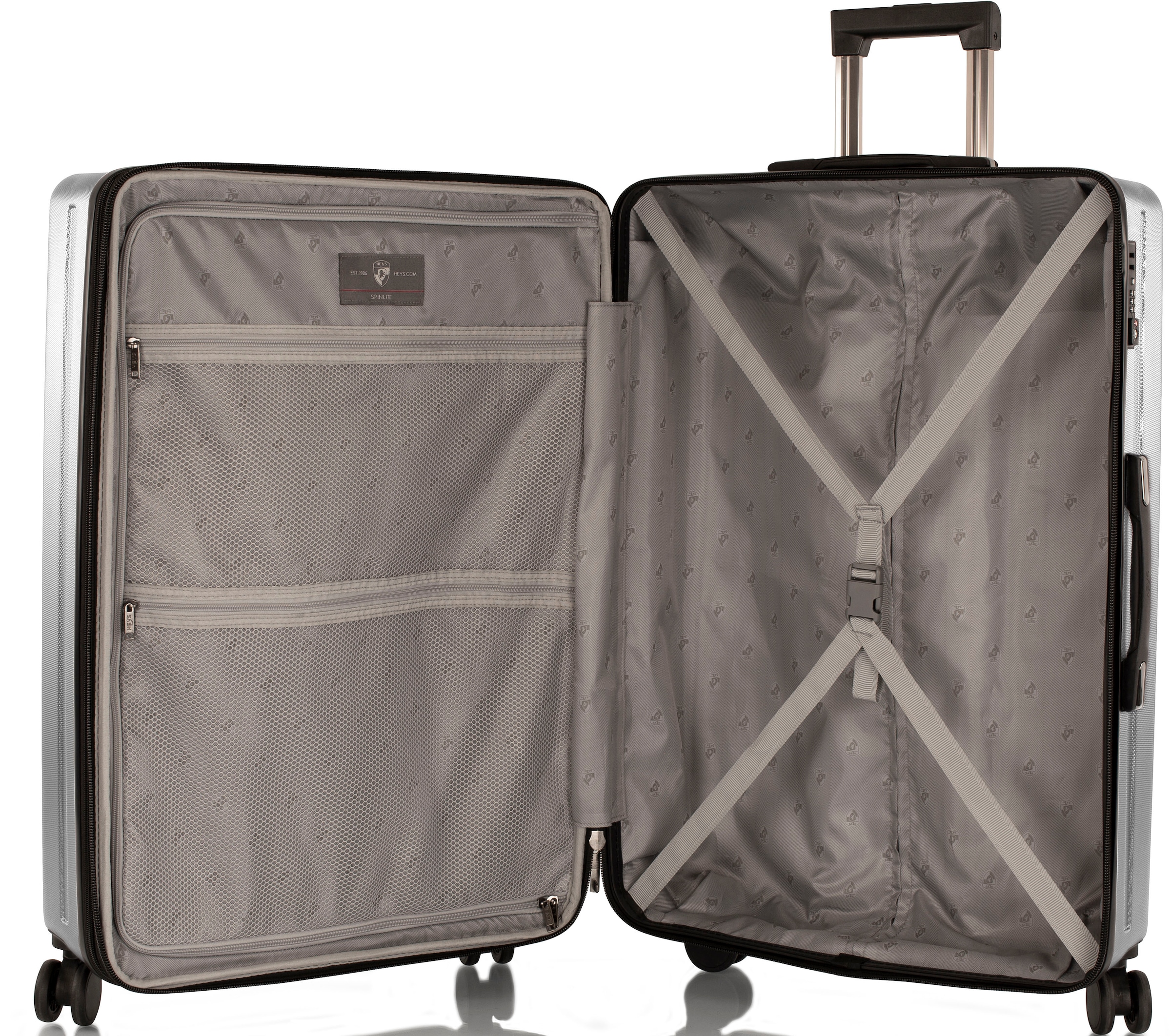 Heys Hartschalen-Trolley »SpinLite, in verschiedenen Farben und Größen« 119 l 4 Rollen Heys x Joachim Llambi Reisegepäck TSA Schloss Volumenerweiterung