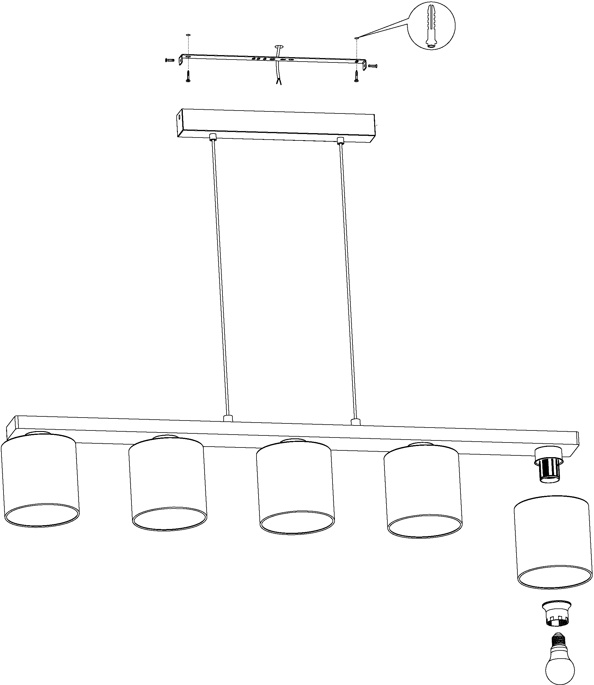 EGLO Hängeleuchte »CASTRALVO Pendellampe, Stahl, Holz und Glas, E27, IP20, Esszimmerlampe« E27 1 Stk. Hängelampe für Esszimmer, Küche oder Wohnzimmer