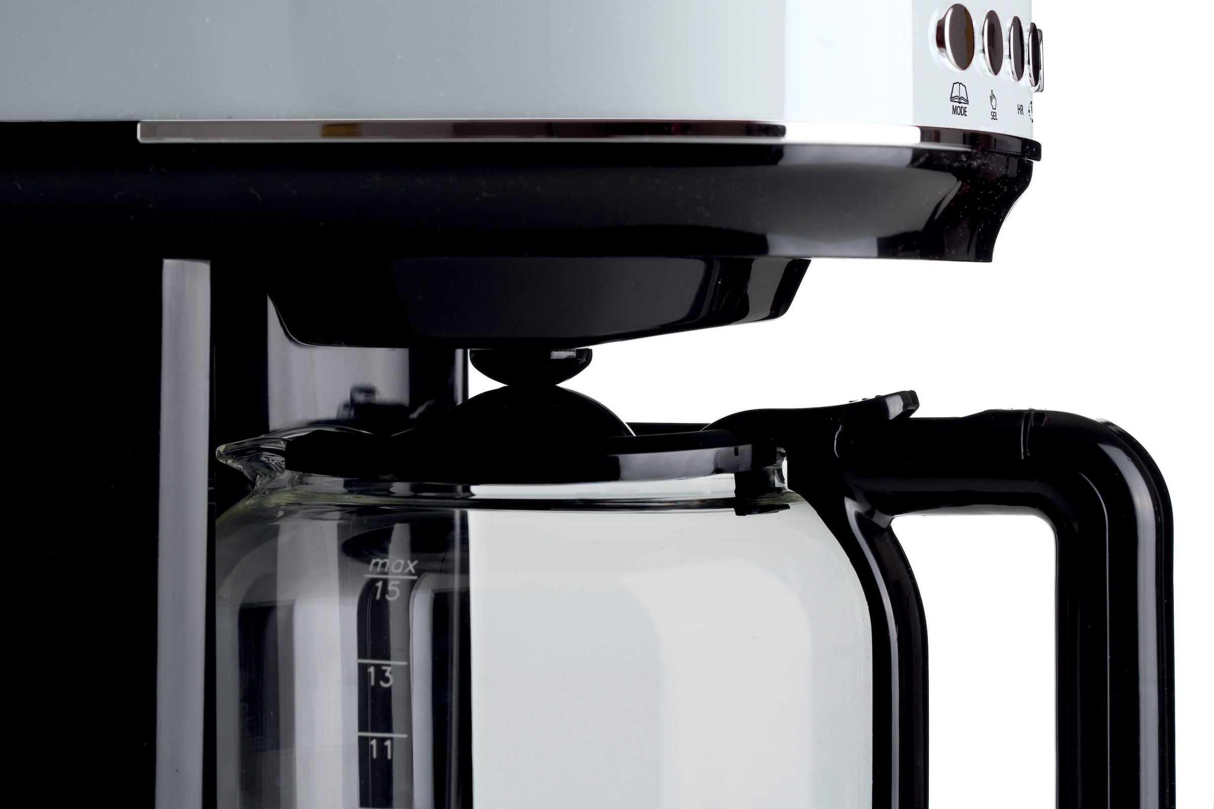 Ariete Filterkaffeemaschine »1396W Moderna weiß,1,5 L mit Timer, Programmwahl und Warmhaltefunktion«, Permanentfilter