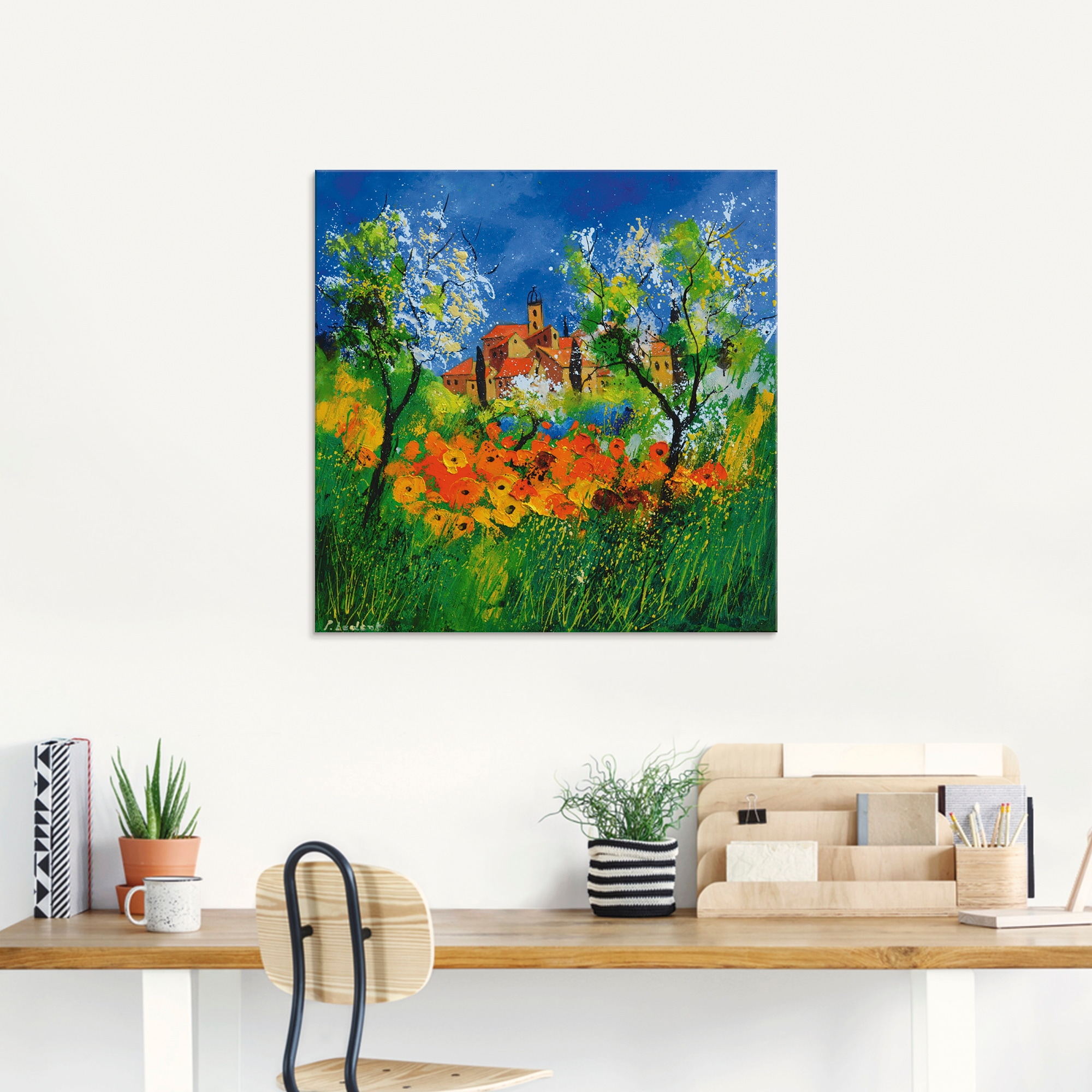 Artland Glasbild »Provence«, Garten, (1 St.), in verschiedenen Größen